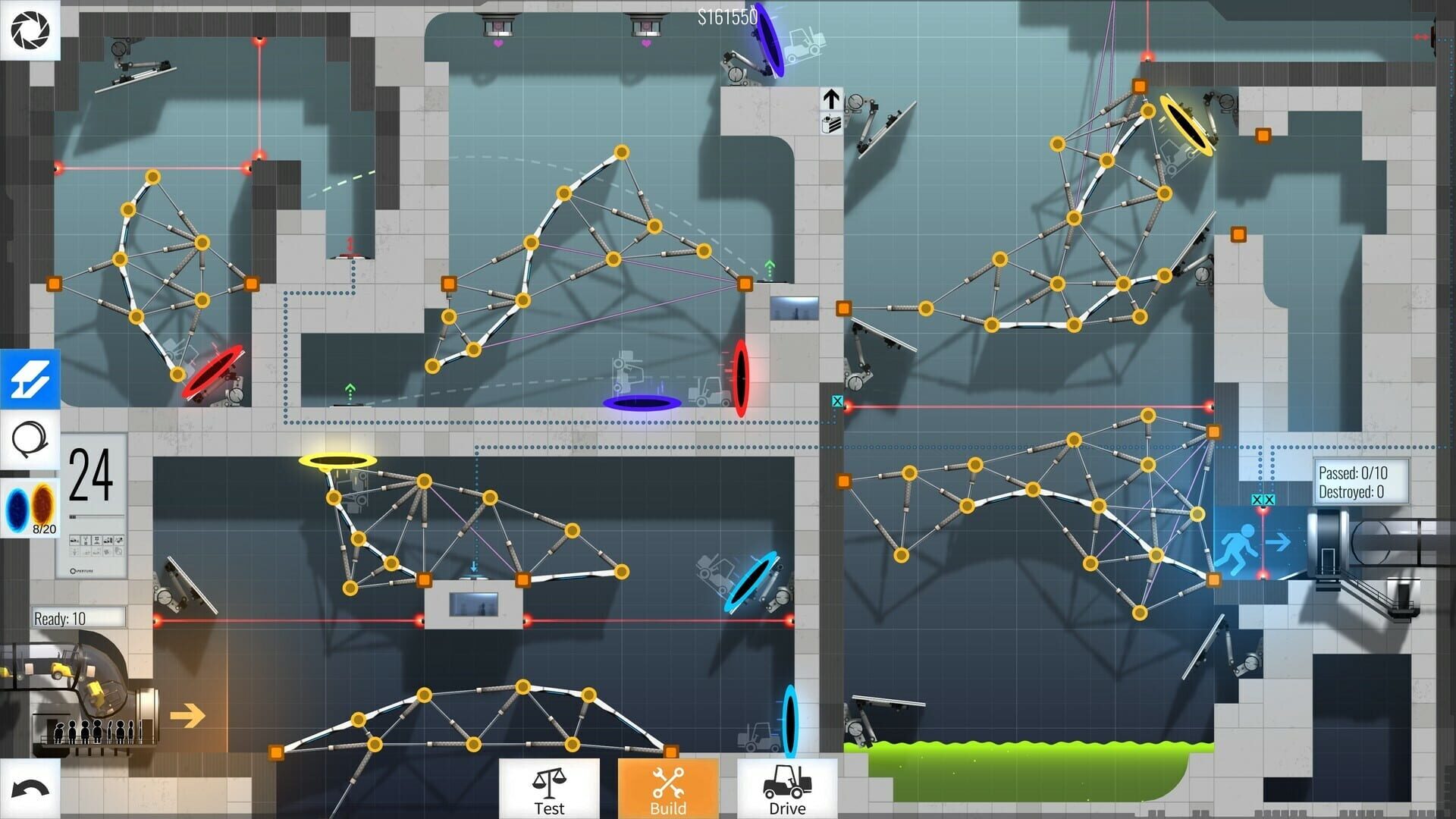 Foto do jogo Bridge Constructor Portal: Portal Proficiency