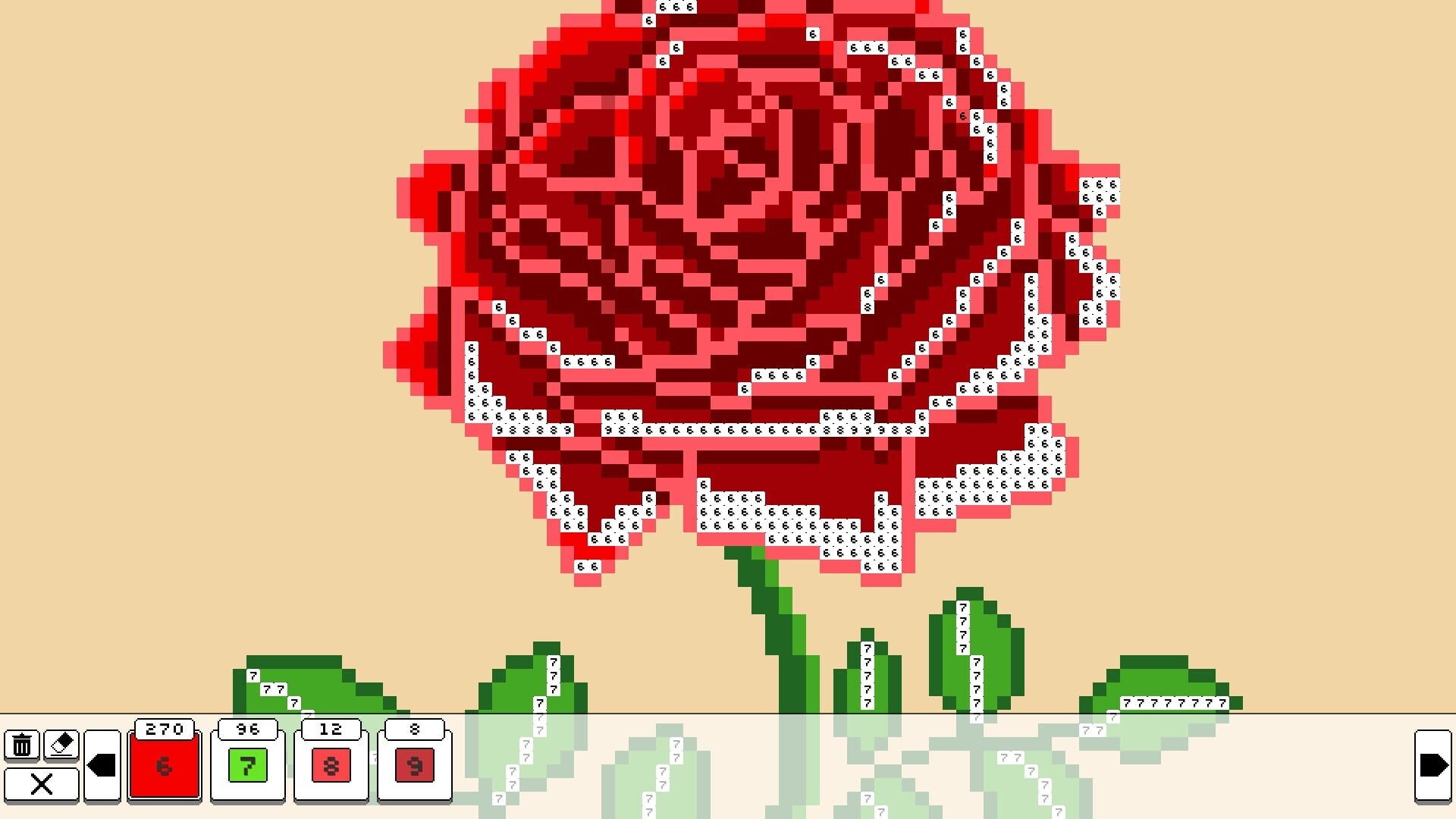 Foto do jogo Coloring Pixels: Flowers Pack
