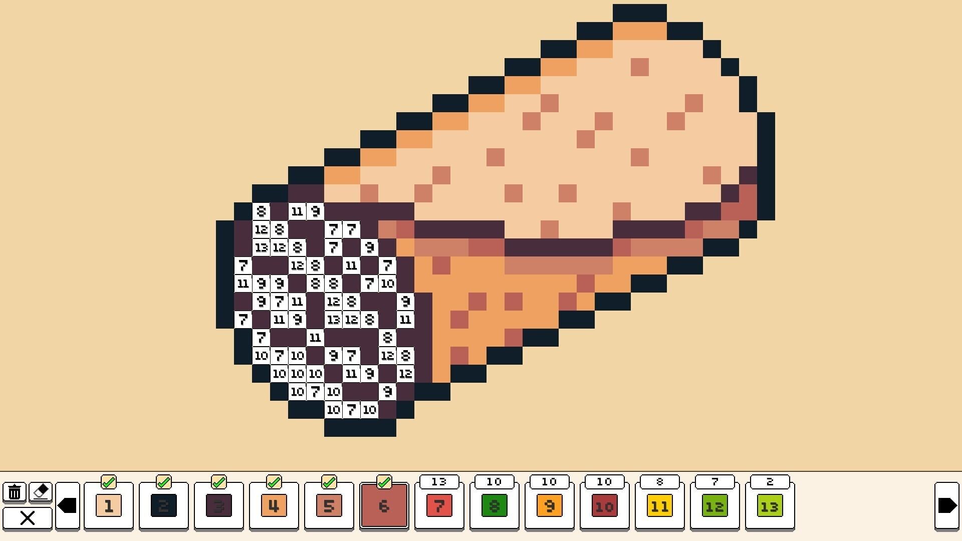 Foto do jogo Coloring Pixels: Food Pack
