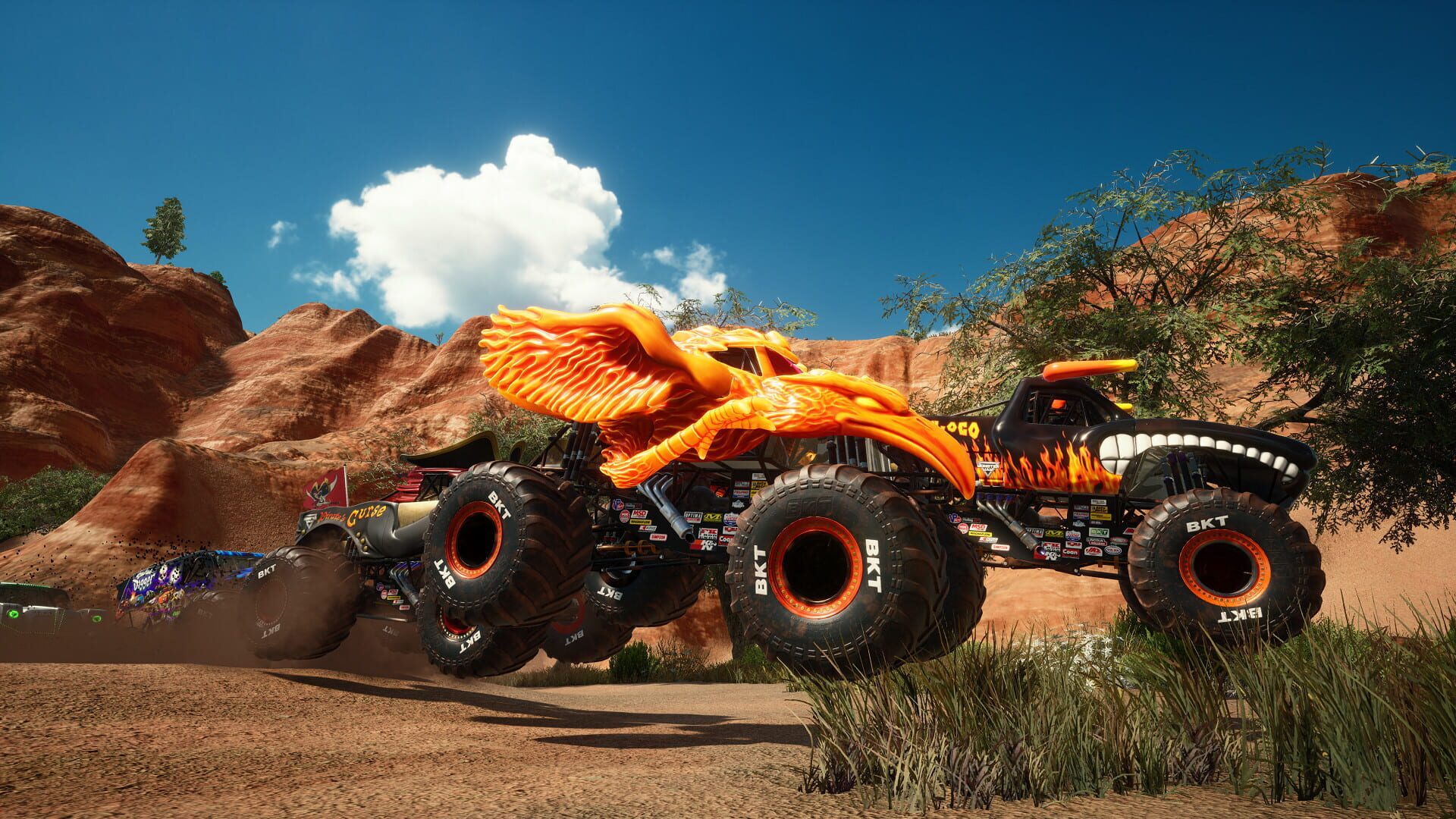 Foto do jogo Monster Jam Steel Titans: Fire & Ice Truck Bundle