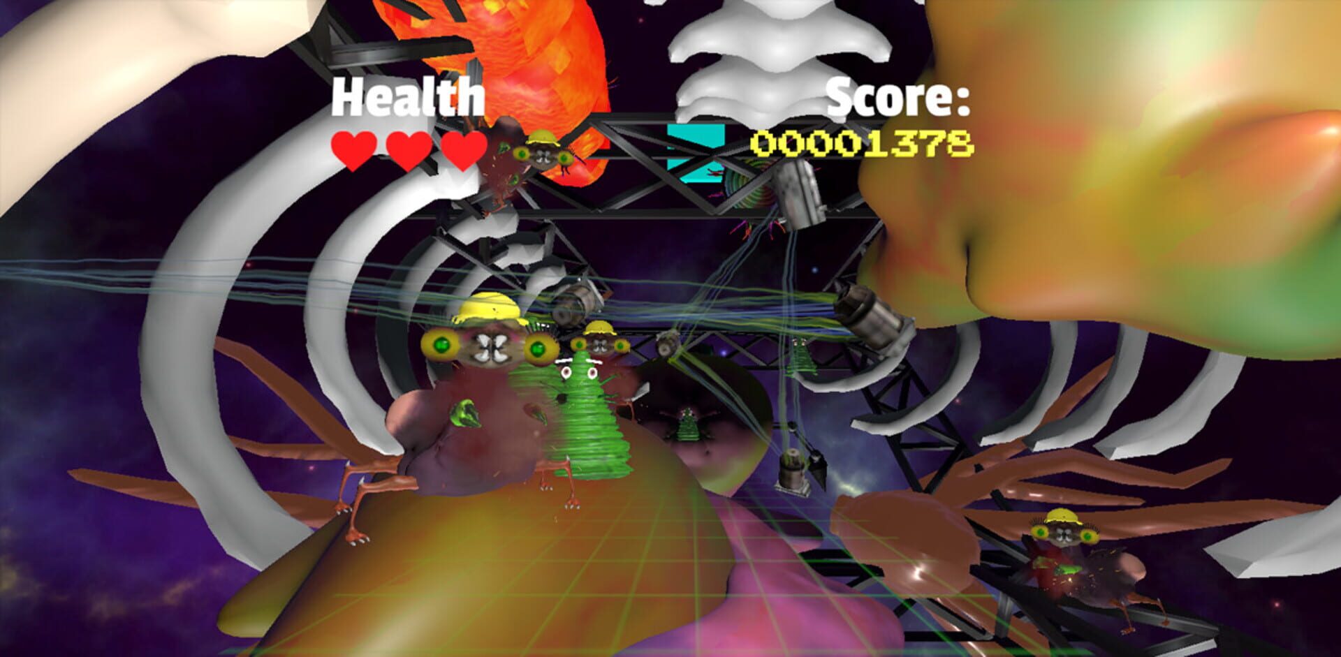 Foto do jogo SpaceFrog VR