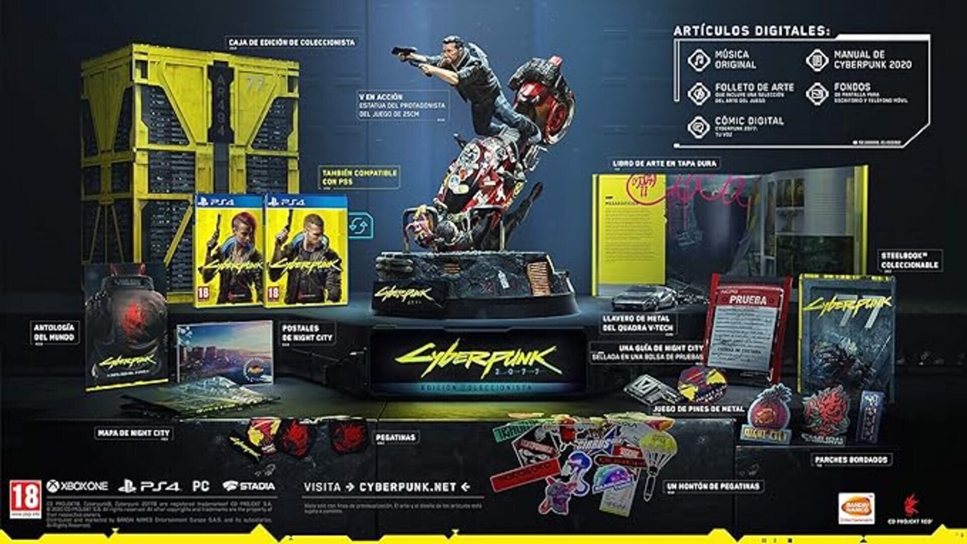 Foto do jogo Cyberpunk 2077: Collector's Edition