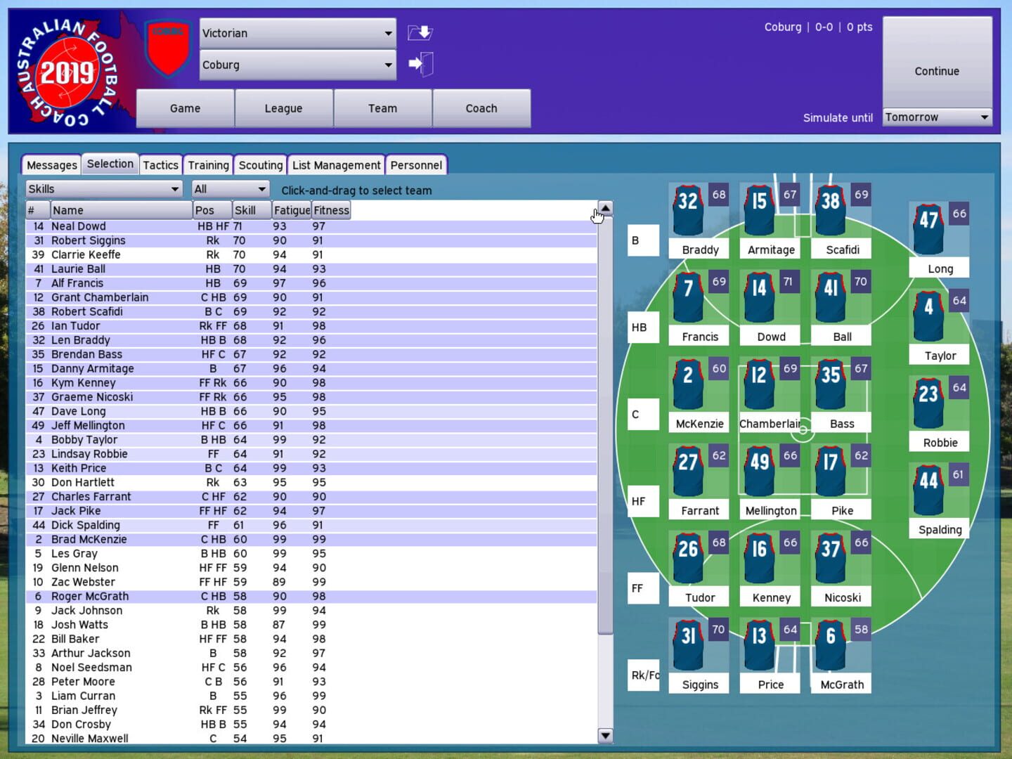Foto do jogo Australian Football Coach 2019