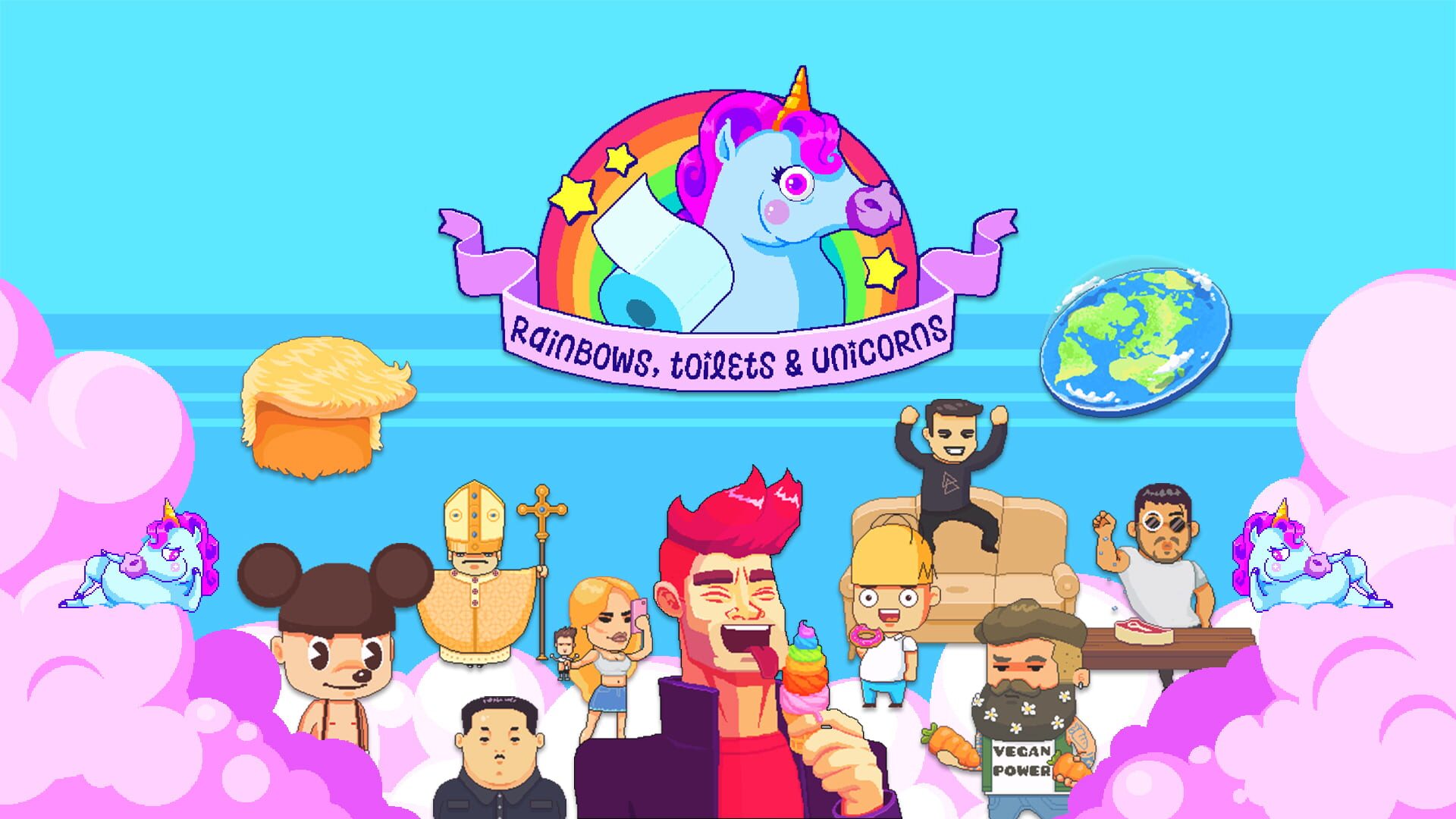 Foto do jogo Rainbows, Toilets & Unicorns