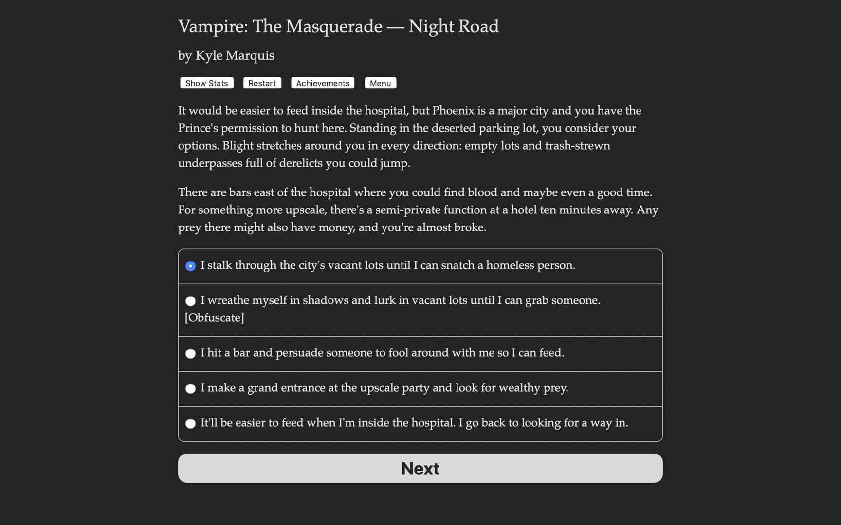 Foto do jogo Vampire: The Masquerade - Night Road