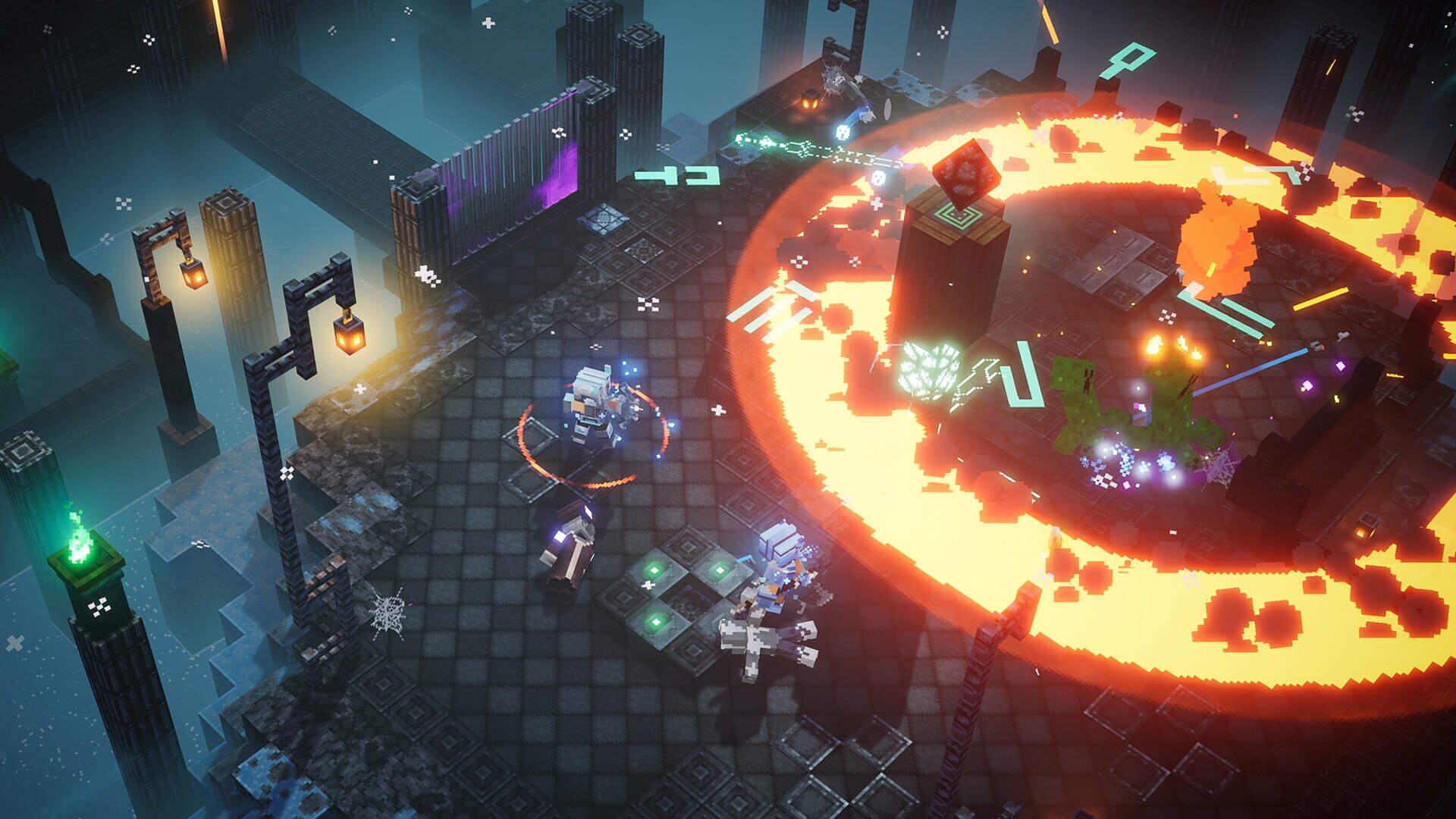 Foto do jogo Minecraft Dungeons: Creeping Winter