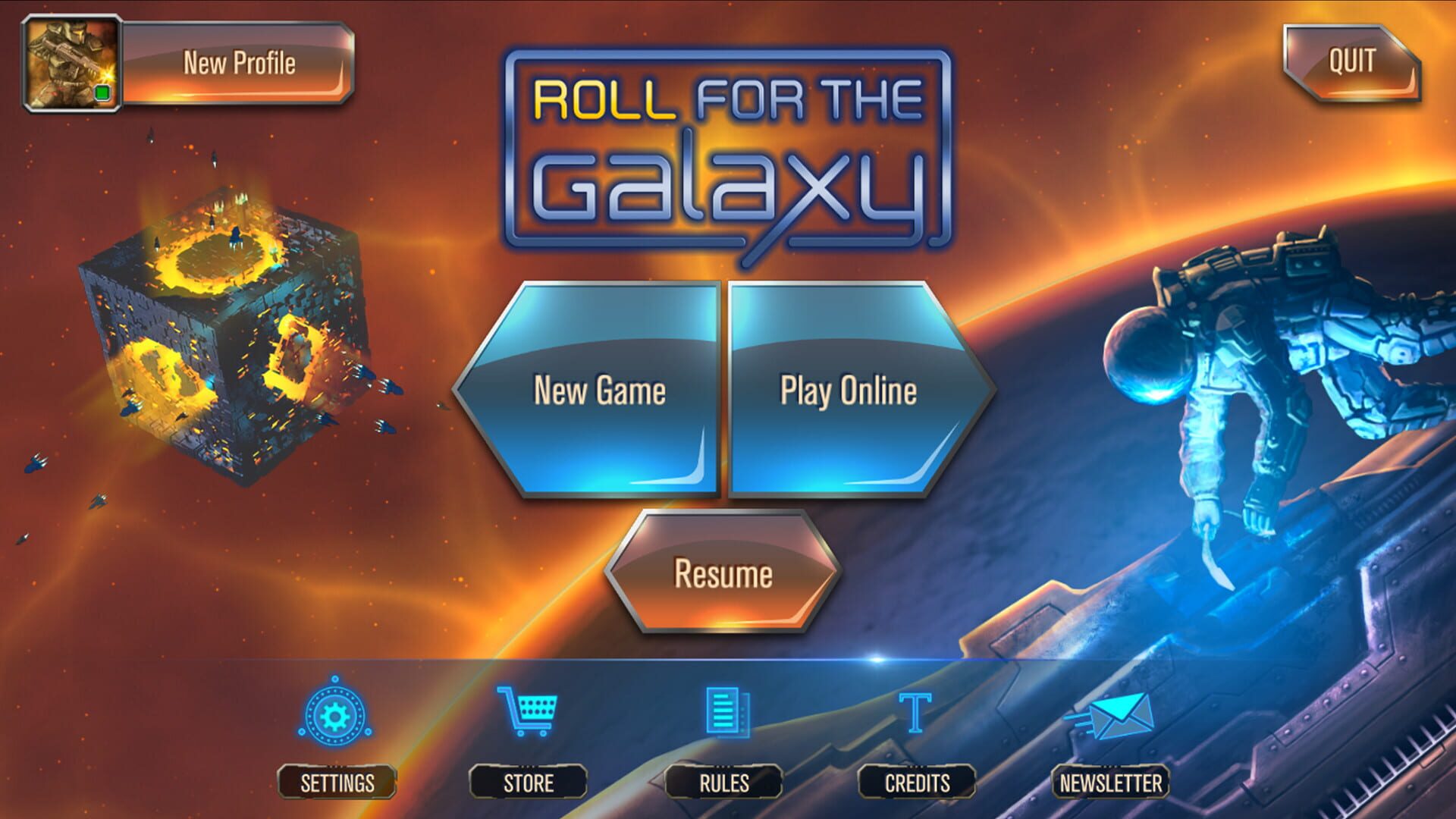 Foto do jogo Roll for the Galaxy