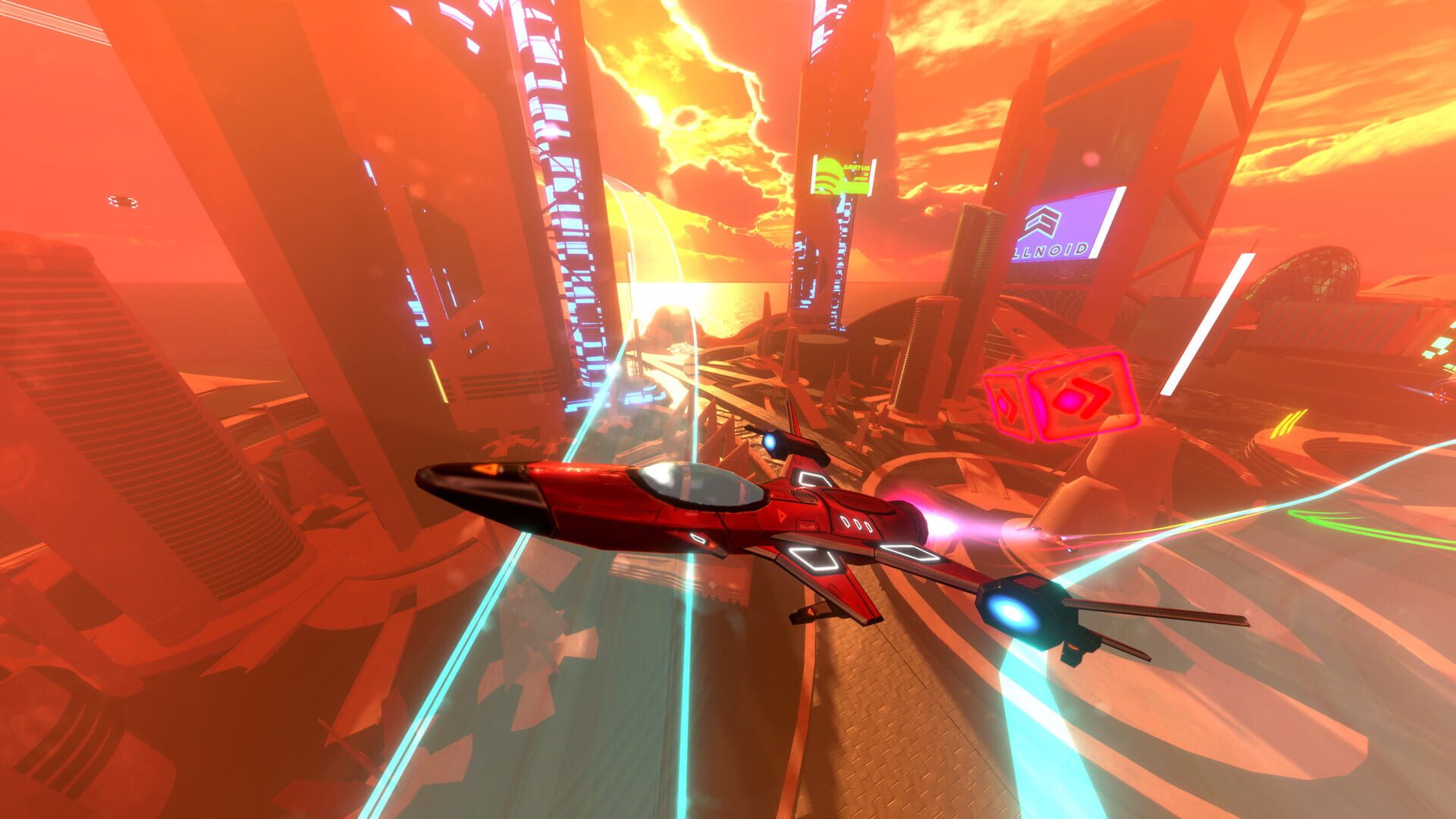 Foto do jogo Neon Wings: Air Race