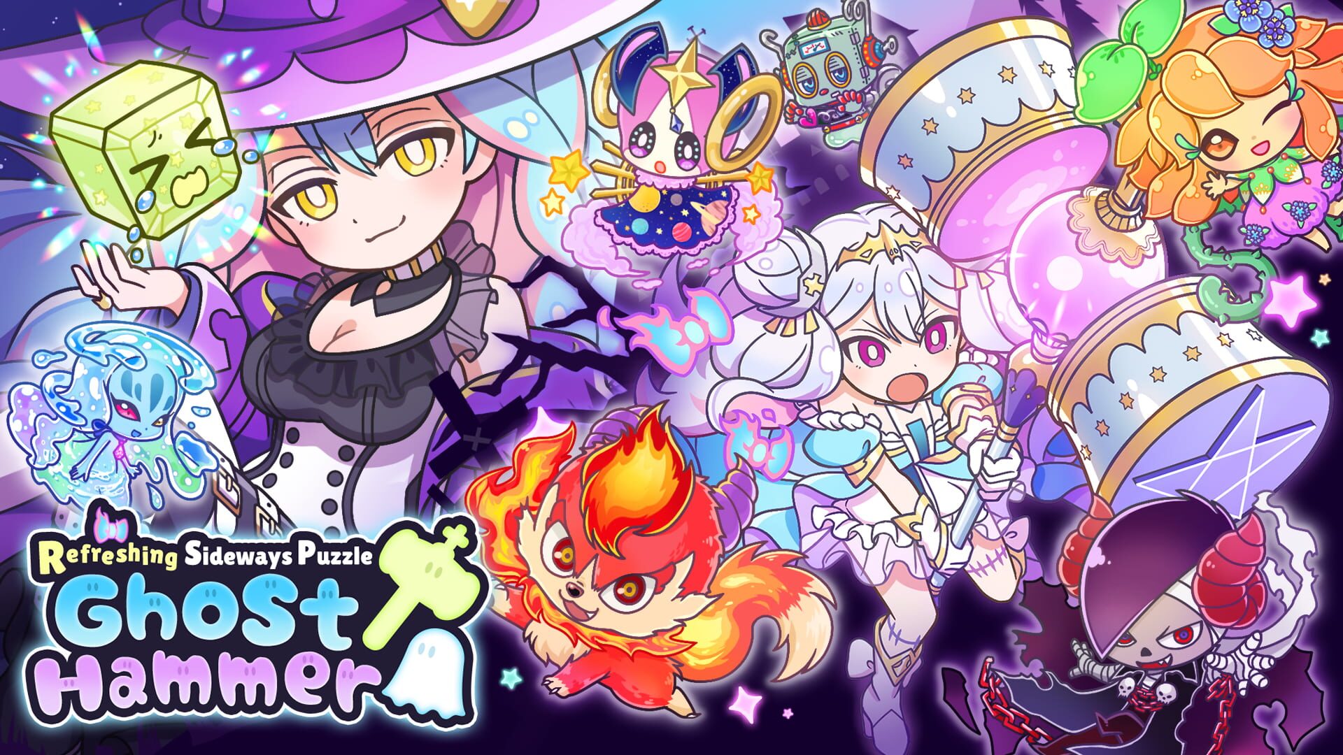 Foto do jogo Refreshing Sideways Puzzle Ghost Hammer
