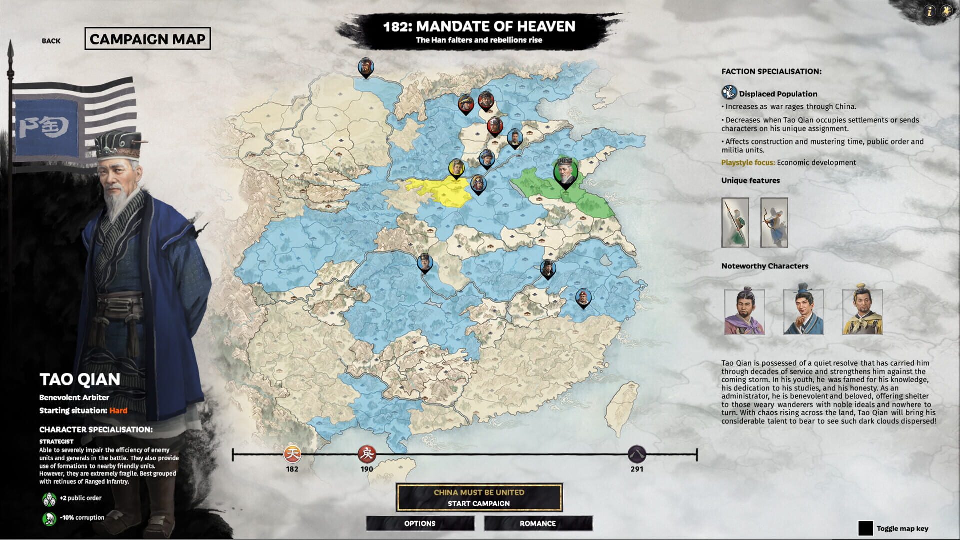 Foto do jogo Total War: Three Kingdoms - Tao Qian