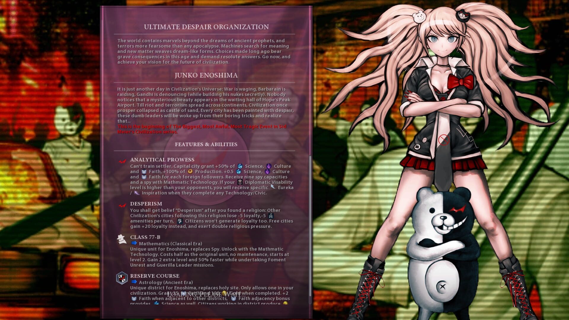 Foto do jogo Sid Meier's Civilization VI: Junko Enoshima Pack