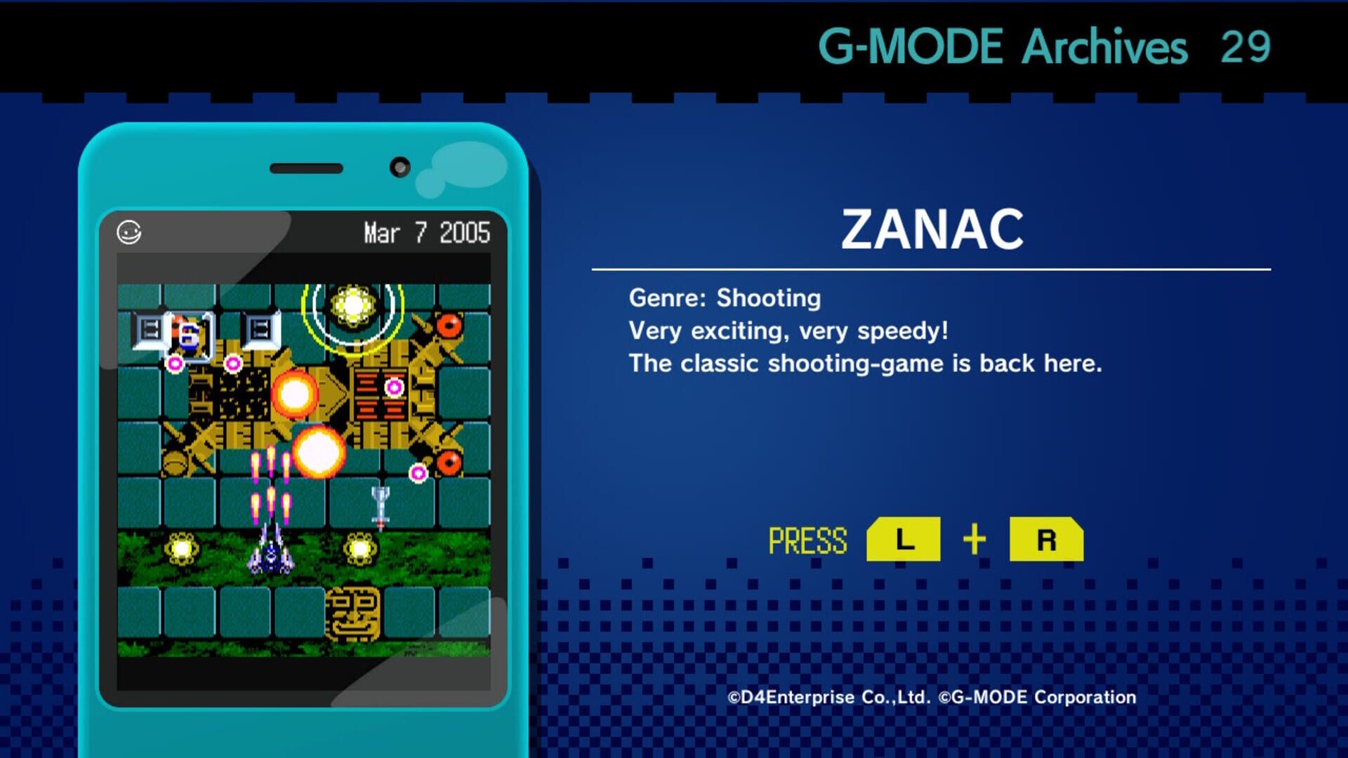 Foto do jogo G-Mode Archives 29: Zanac