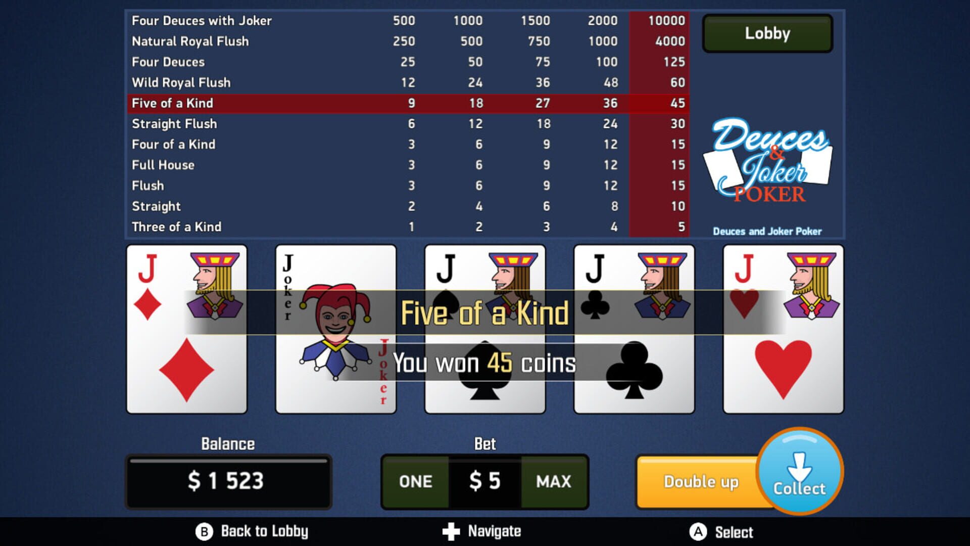 Foto do jogo Video Poker Collection