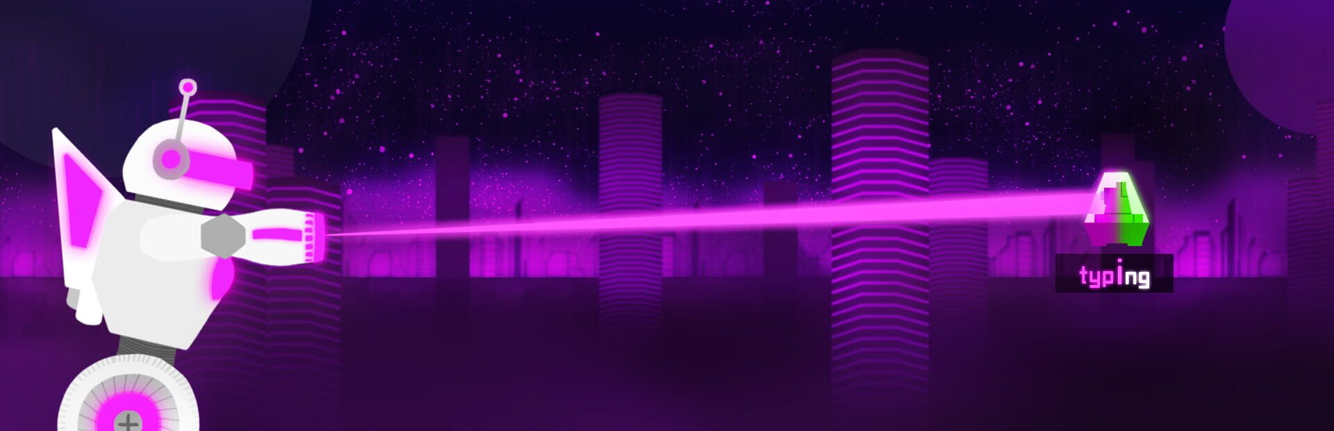 Foto do jogo Tybot Invasion: The Typing Runner