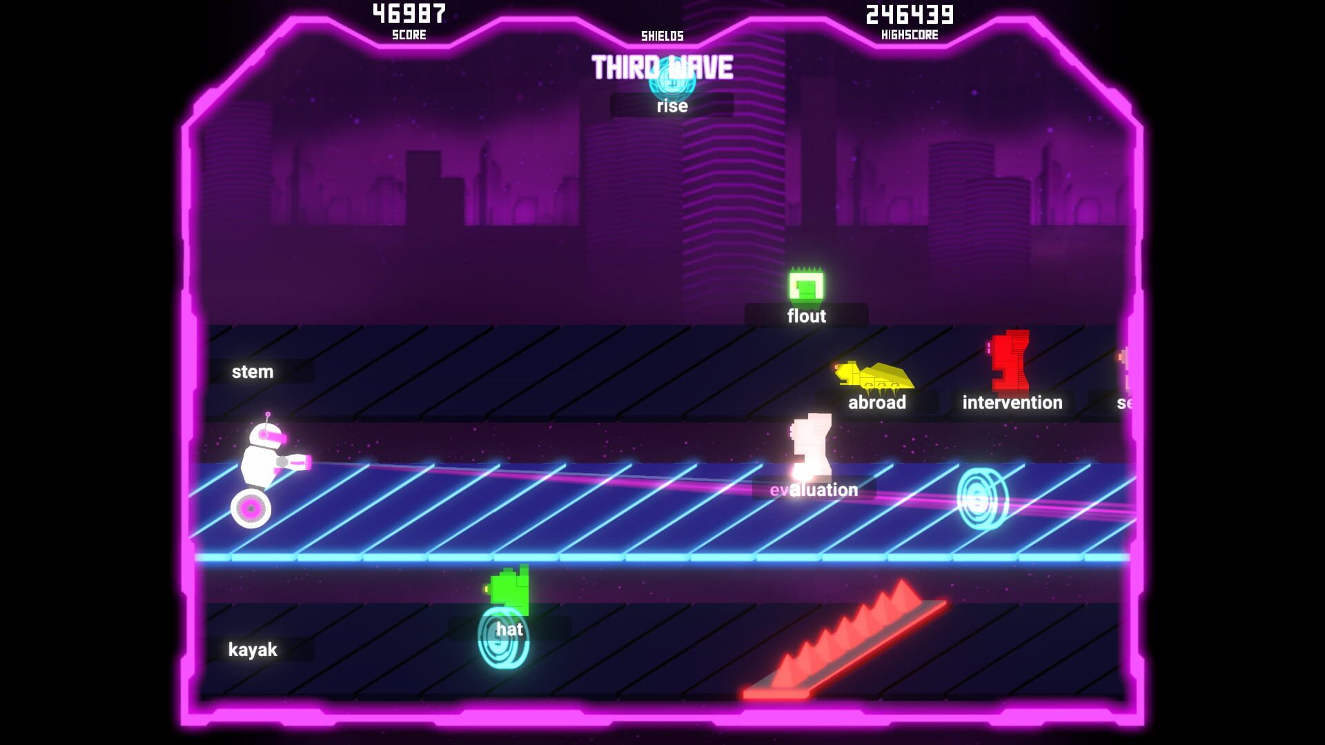 Foto do jogo Tybot Invasion: The Typing Runner