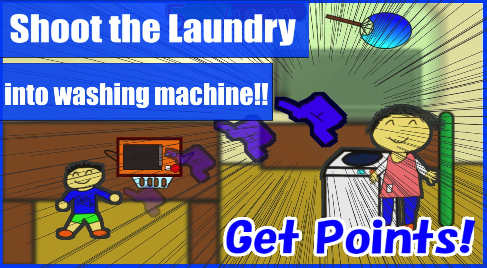 Foto do jogo Crazy! Laundry Game: Don't Hit Mom With Dangerous