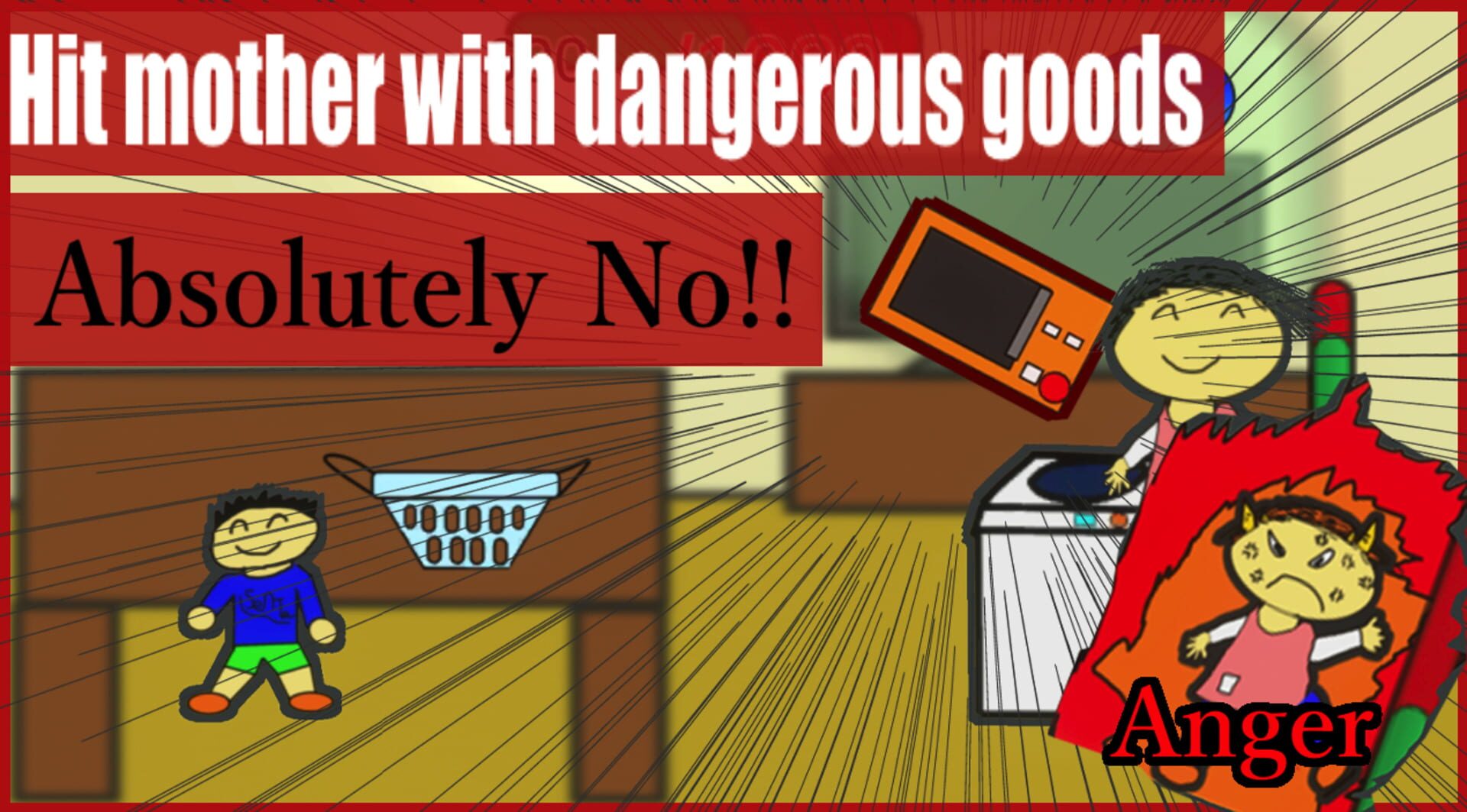 Foto do jogo Crazy! Laundry Game: Don't Hit Mom With Dangerous