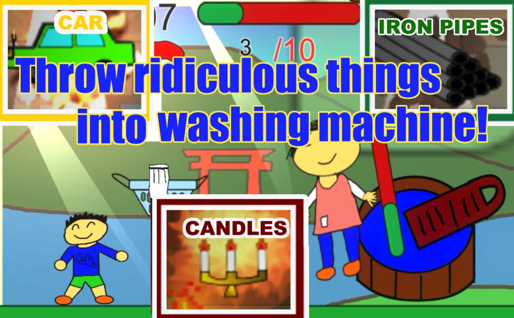 Foto do jogo Crazy! Laundry Game: Don't Hit Mom With Dangerous
