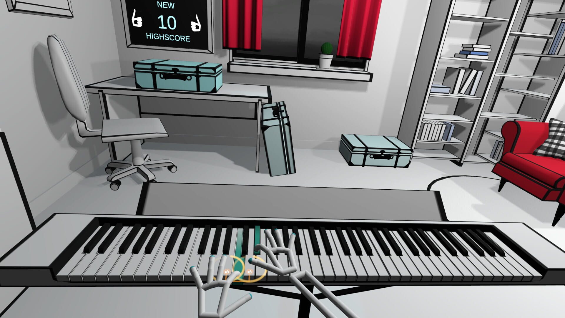 Foto do jogo VR Pianist