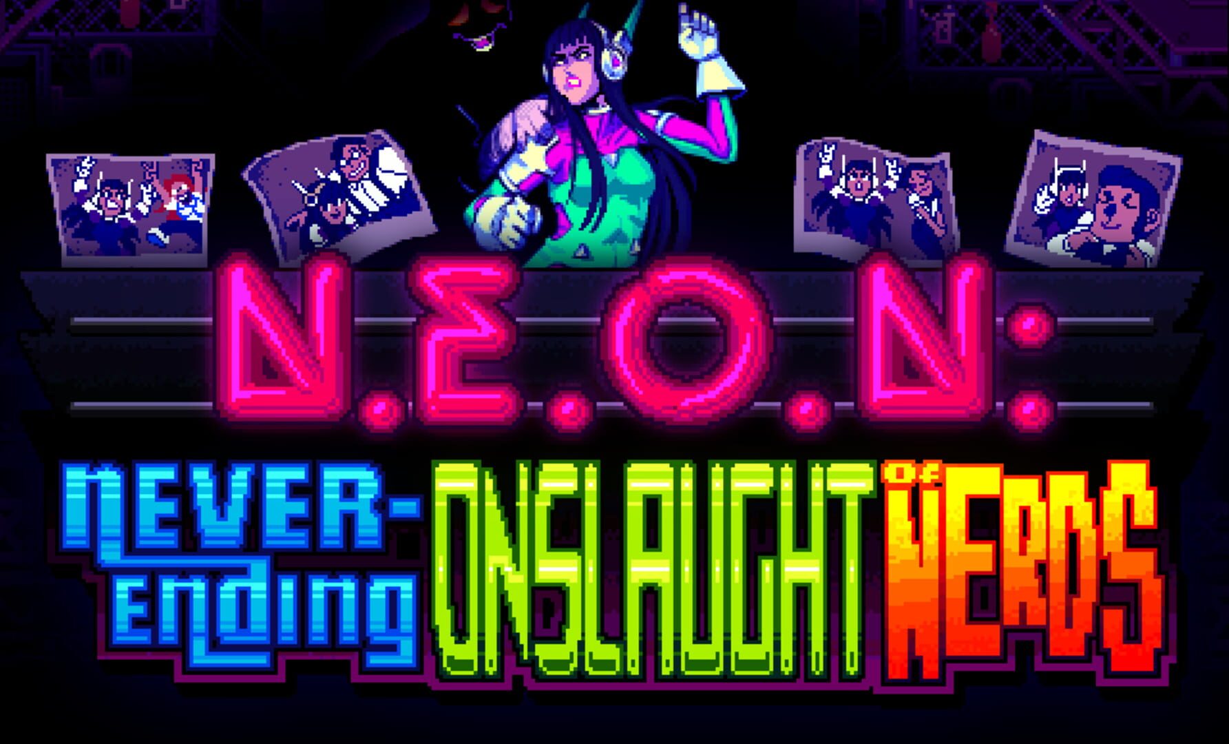 Foto do jogo N.E.O.N.: Never-Ending Onslaught of Nerds