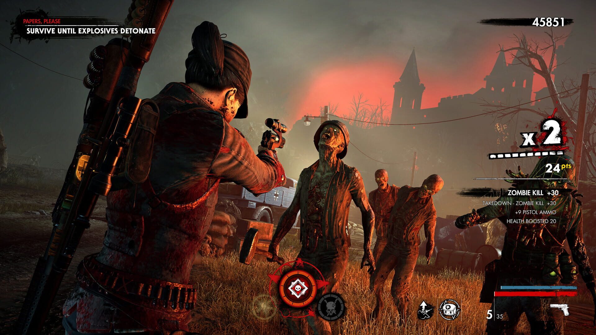 Foto do jogo Zombie Army 4: Dead War - Mission 8: Abaddon Asylum
