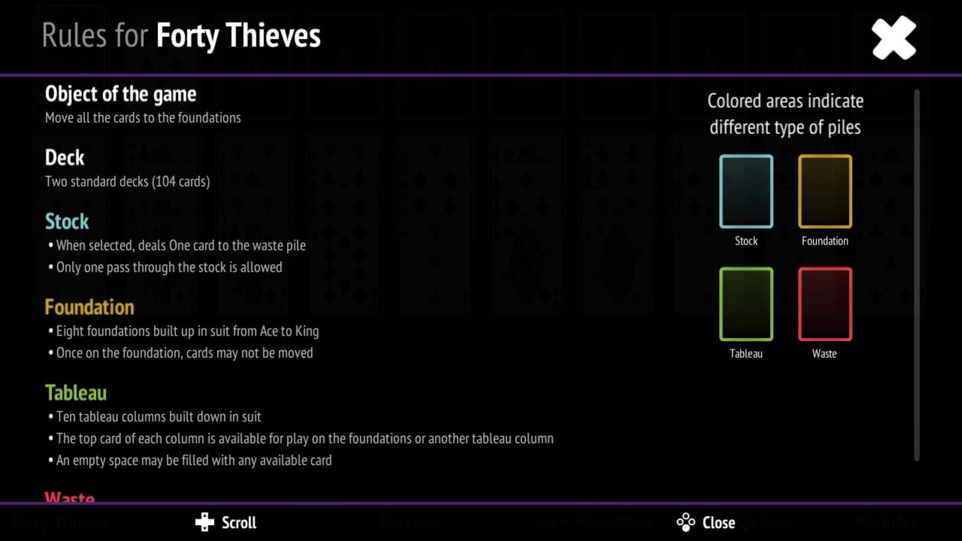 Foto do jogo Forty Thieves Solitaire Collection