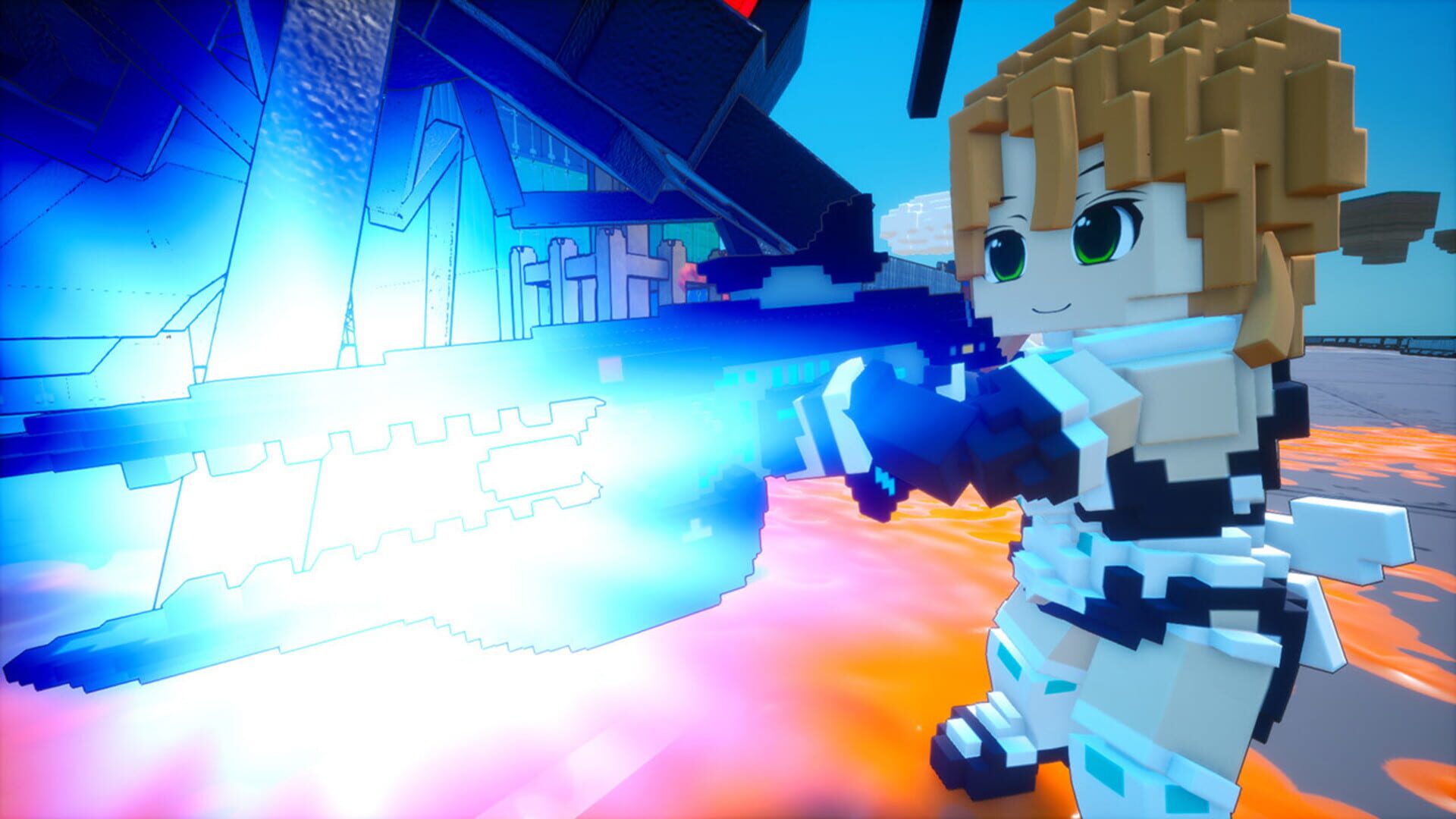 Foto do jogo Earth Defense Force: World Brothers - Additional Character: Riho Futaba, Classic Hostess Costume