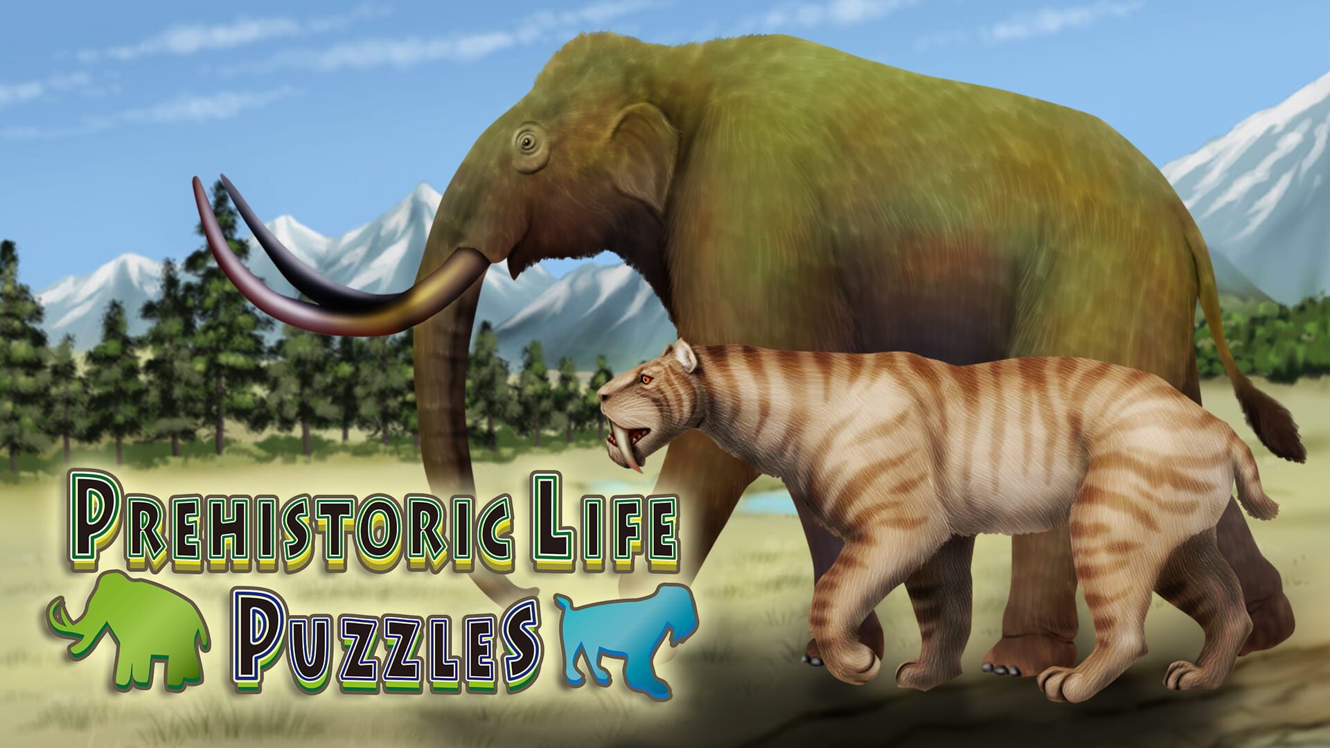 Foto do jogo Prehistoric Life Puzzles