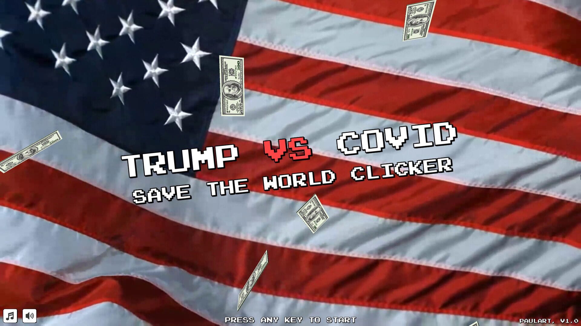 Foto do jogo Trump vs. Covid: Save the World Clicker