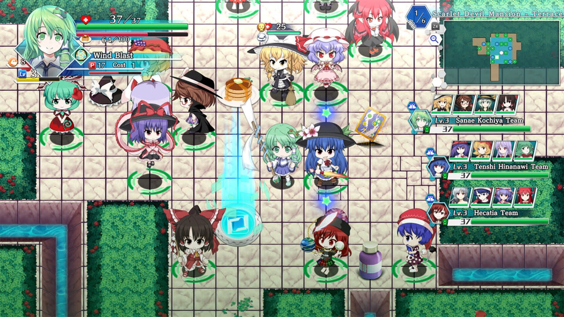 Foto do jogo Touhou Genso Wanderer: Lotus Labyrinth R
