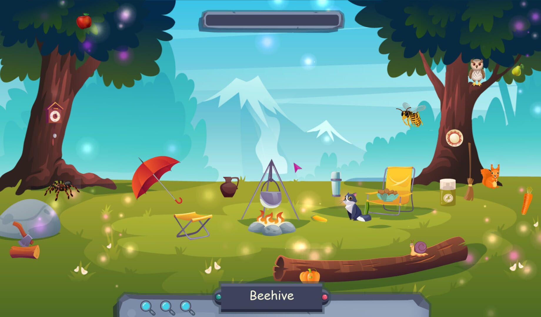 Foto do jogo Searching for objects in the forest