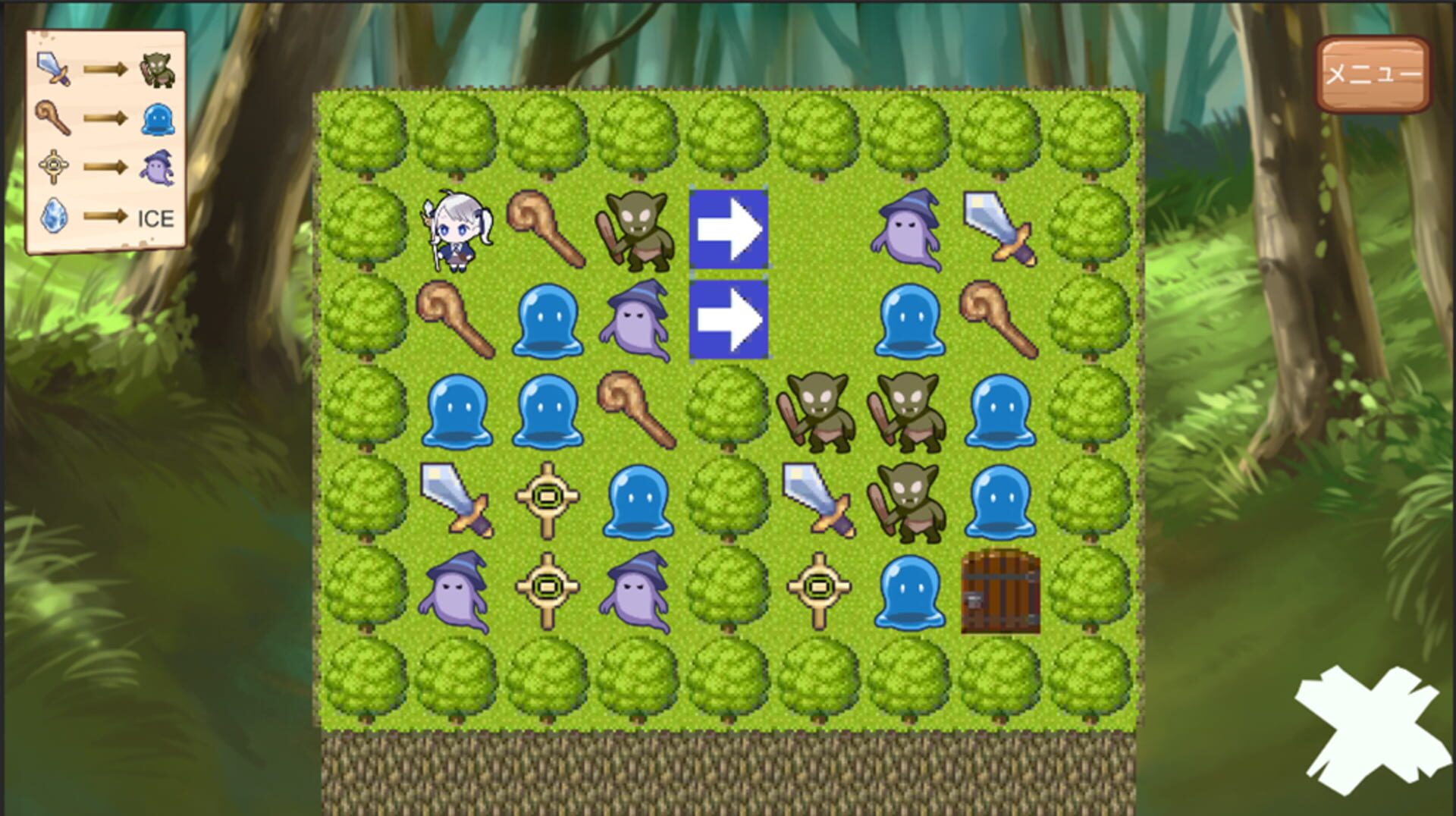 Foto do jogo Wacha-wacha Puzzle: Neito to Norowareshi Shukufuku no Mori