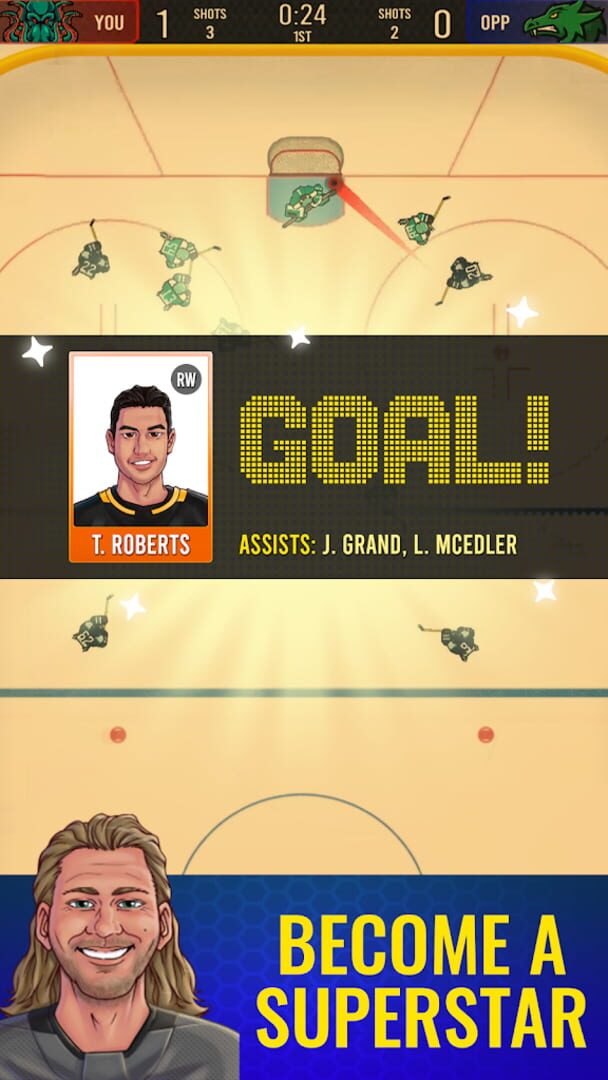 Foto do jogo Superstar Hockey: Pass & Score