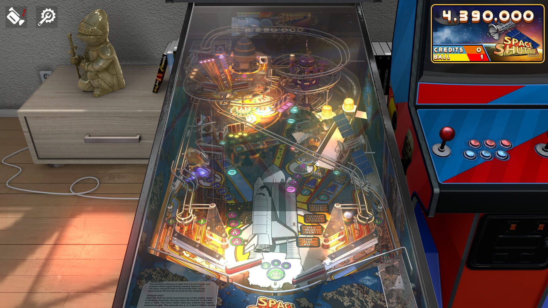 Foto do jogo Zaccaria Pinball: Space Shuttle Deluxe Pinball Table