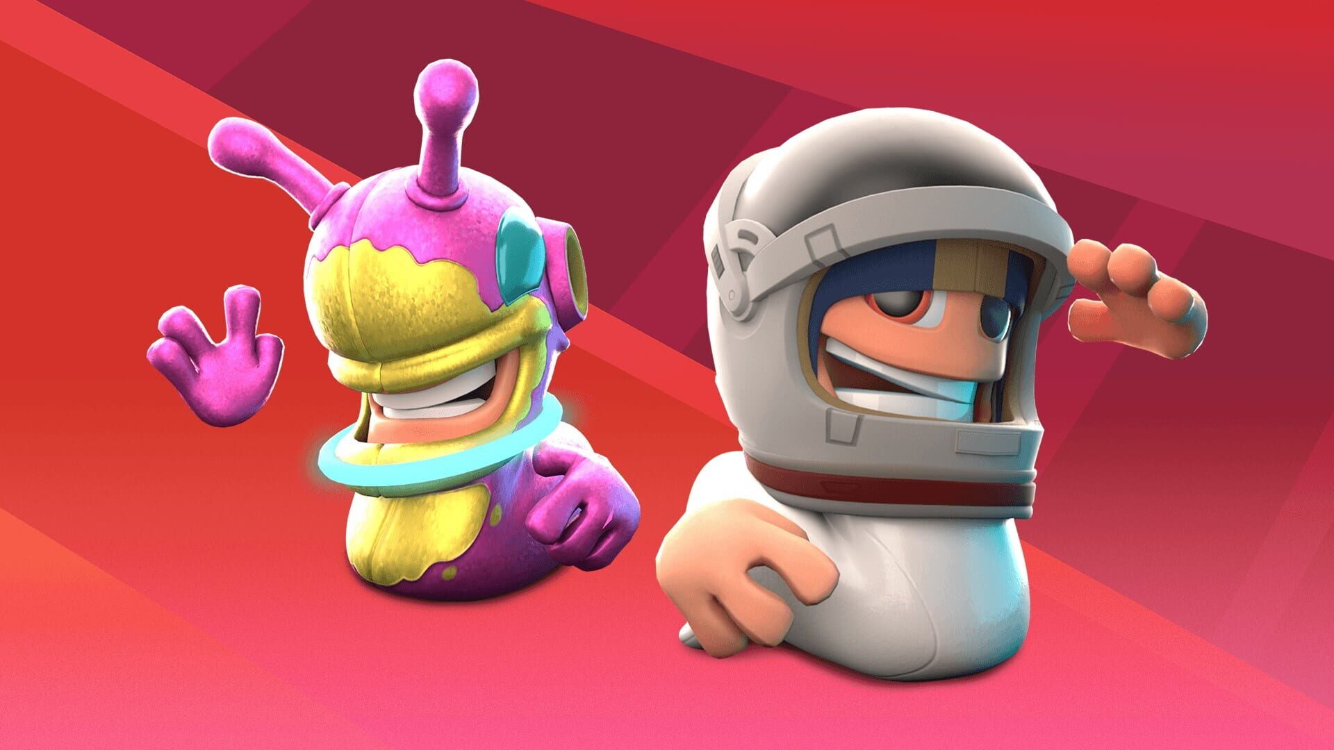 Foto do jogo Worms Rumble: Spaceworm and Alien Double Pack