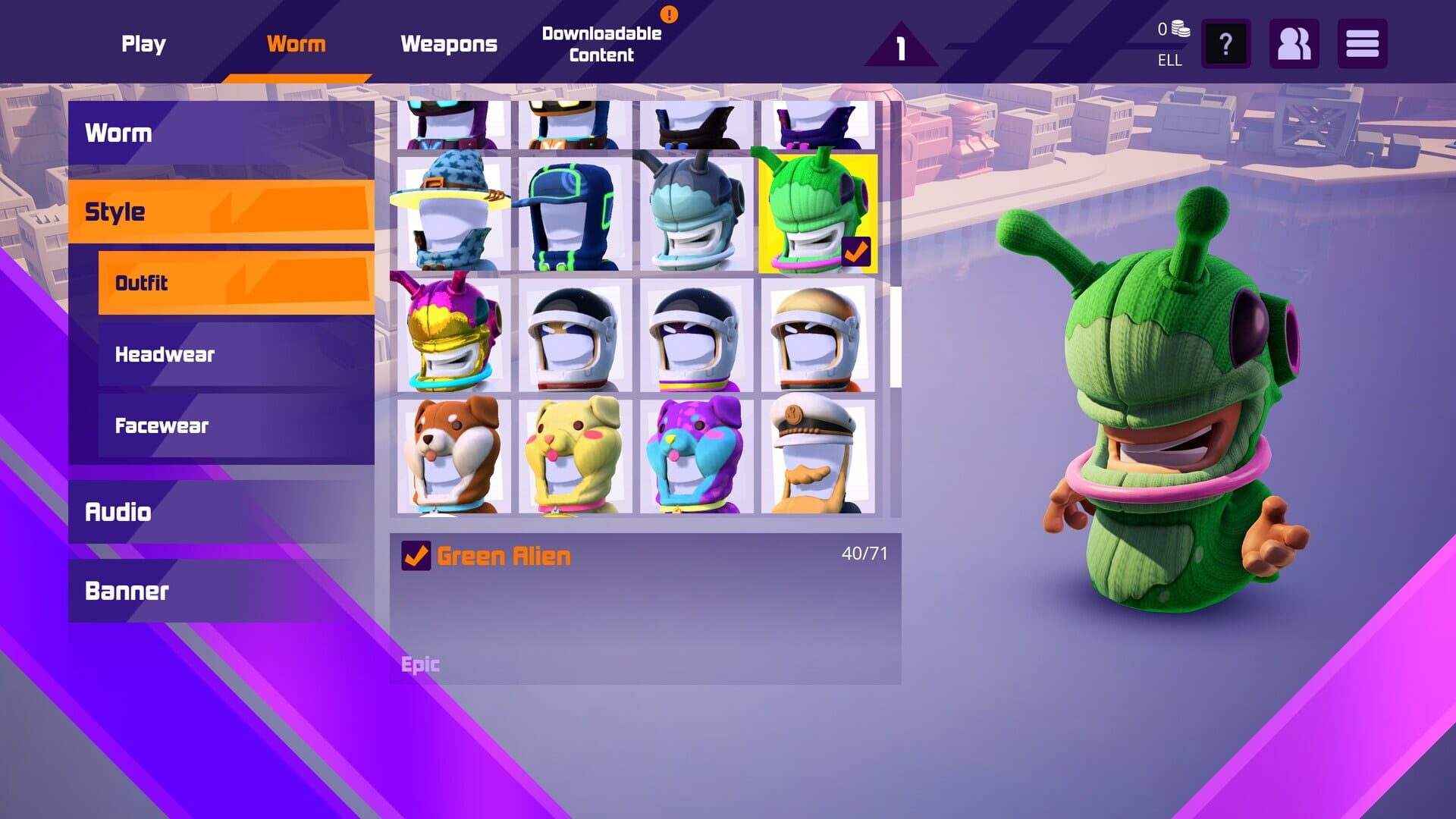 Foto do jogo Worms Rumble: Spaceworm and Alien Double Pack