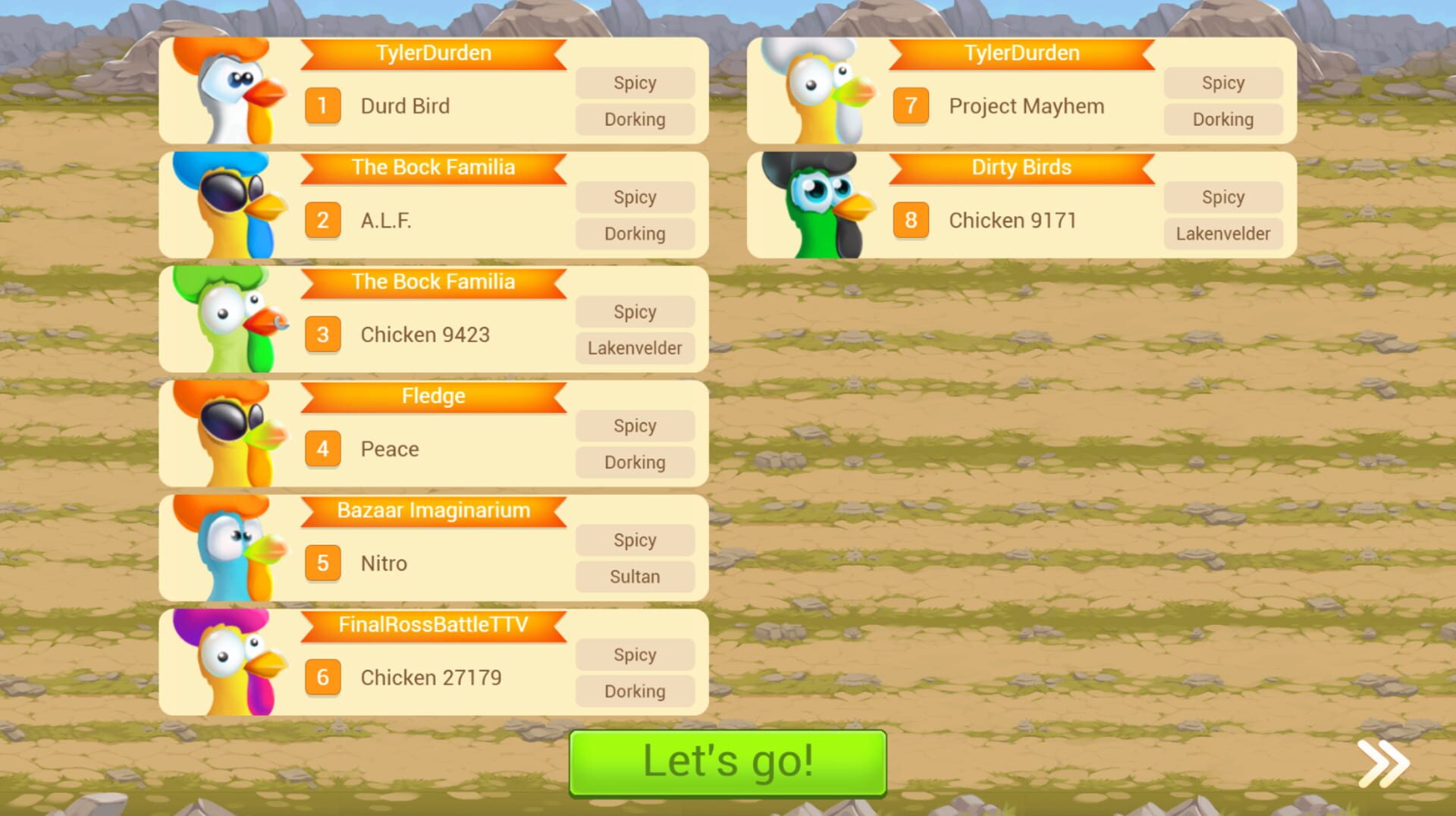 Foto do jogo Chicken Derby
