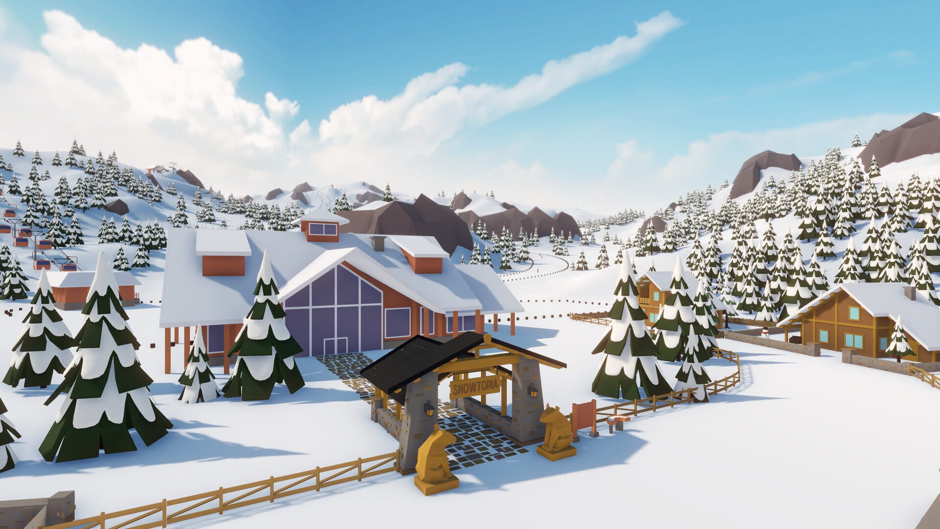 Foto do jogo Snowtopia: Ski Resort Builder