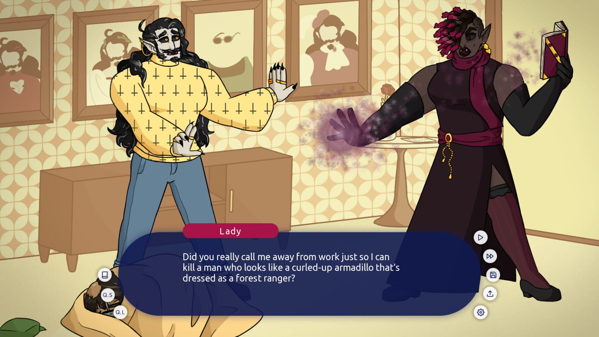 Foto do jogo Panicked and Surrounded by Hot Vampires