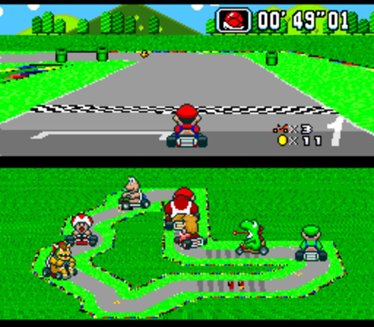 Foto do jogo Super Mario Kart: Super Circuit Demake