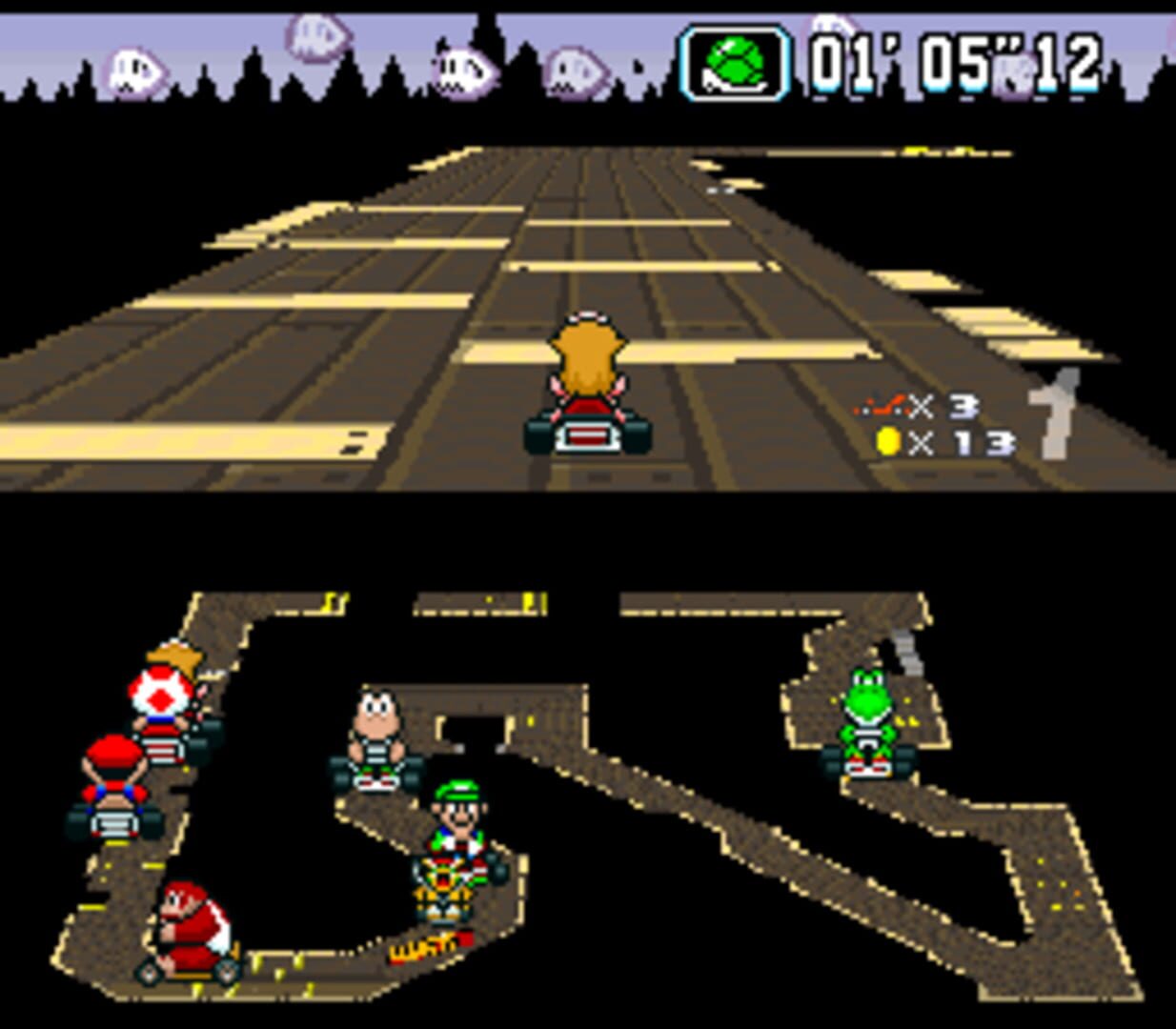 Foto do jogo Super Mario Kart: Super Circuit Demake
