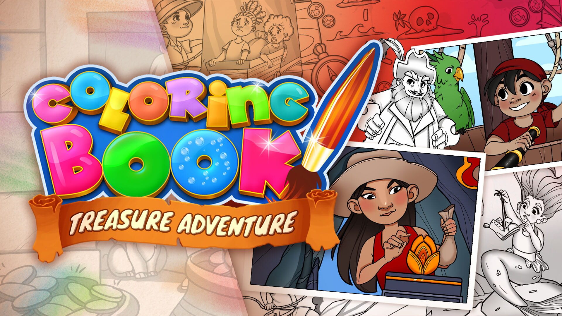 Foto do jogo Coloring Book: Treasure Adventure