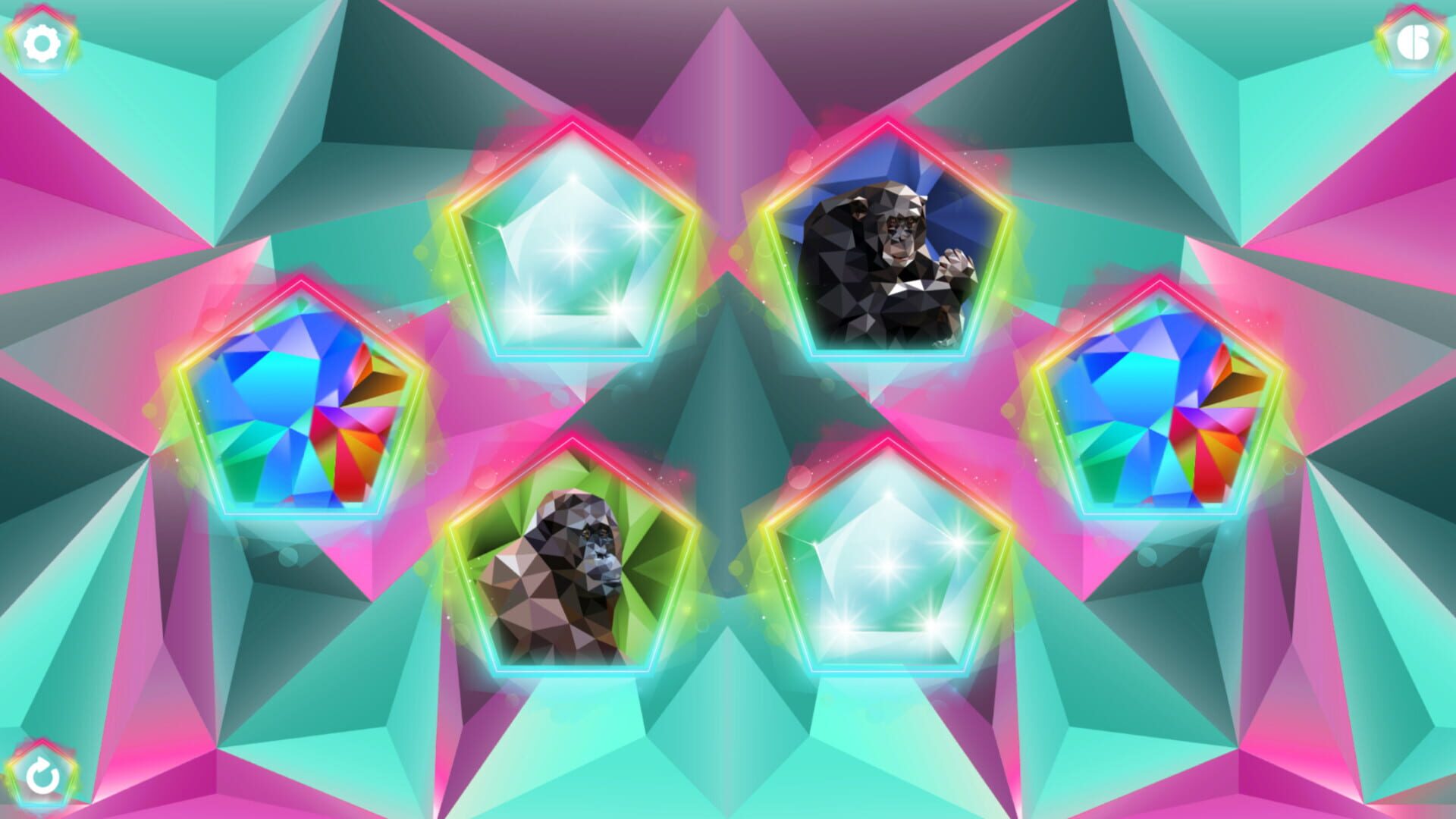 Foto do jogo Poly Memory: Primates