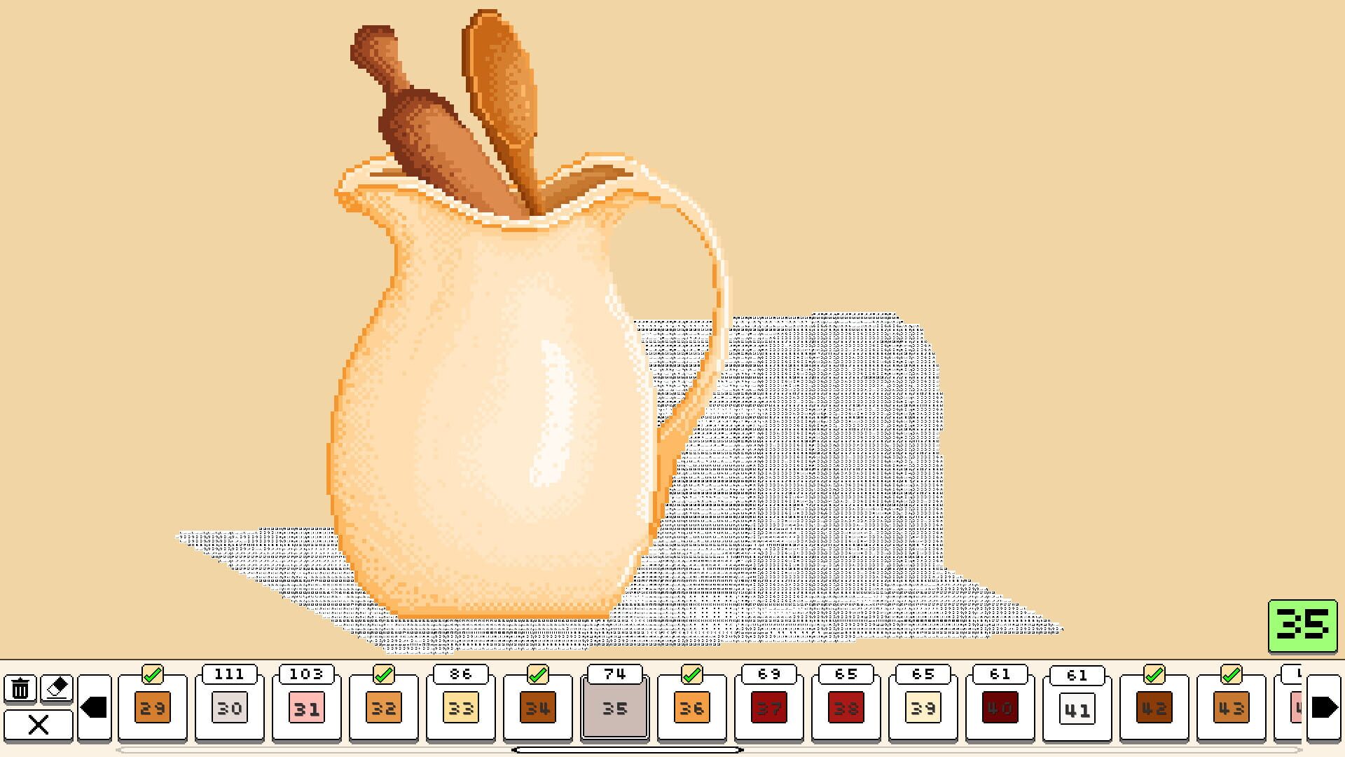Foto do jogo Coloring Pixels: Bakery Pack