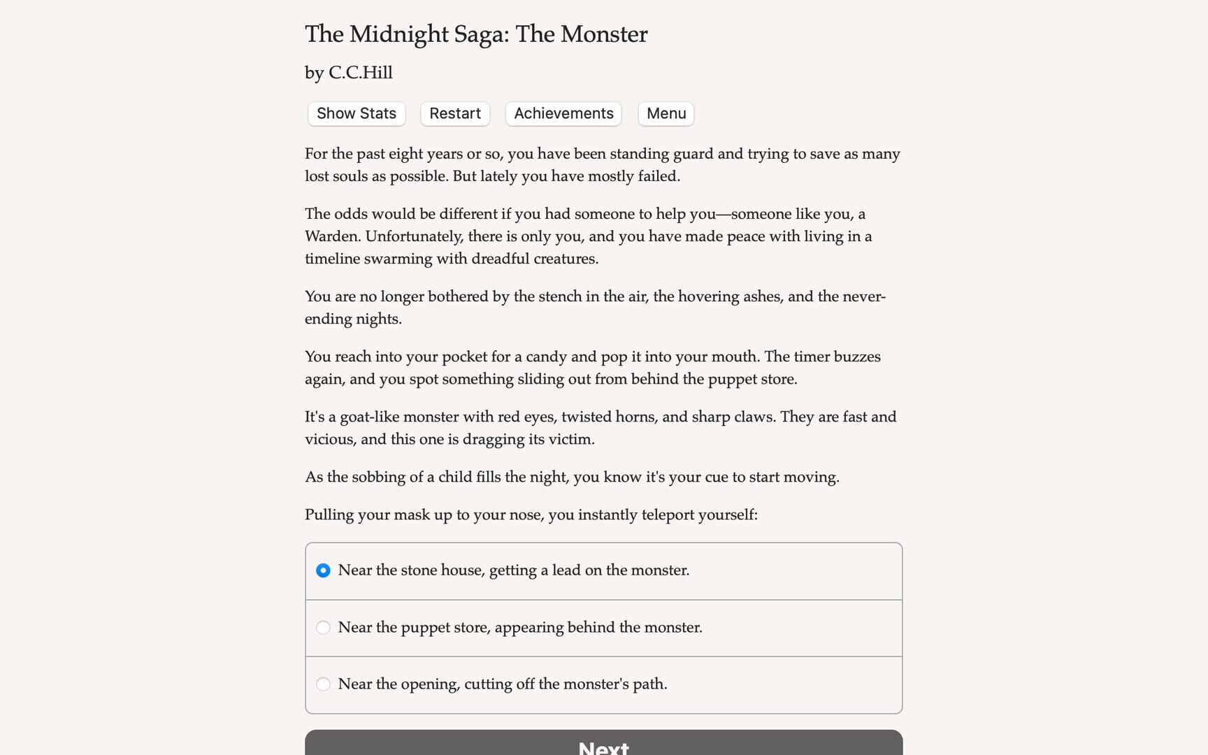 Foto do jogo Midnight Saga: The Monster