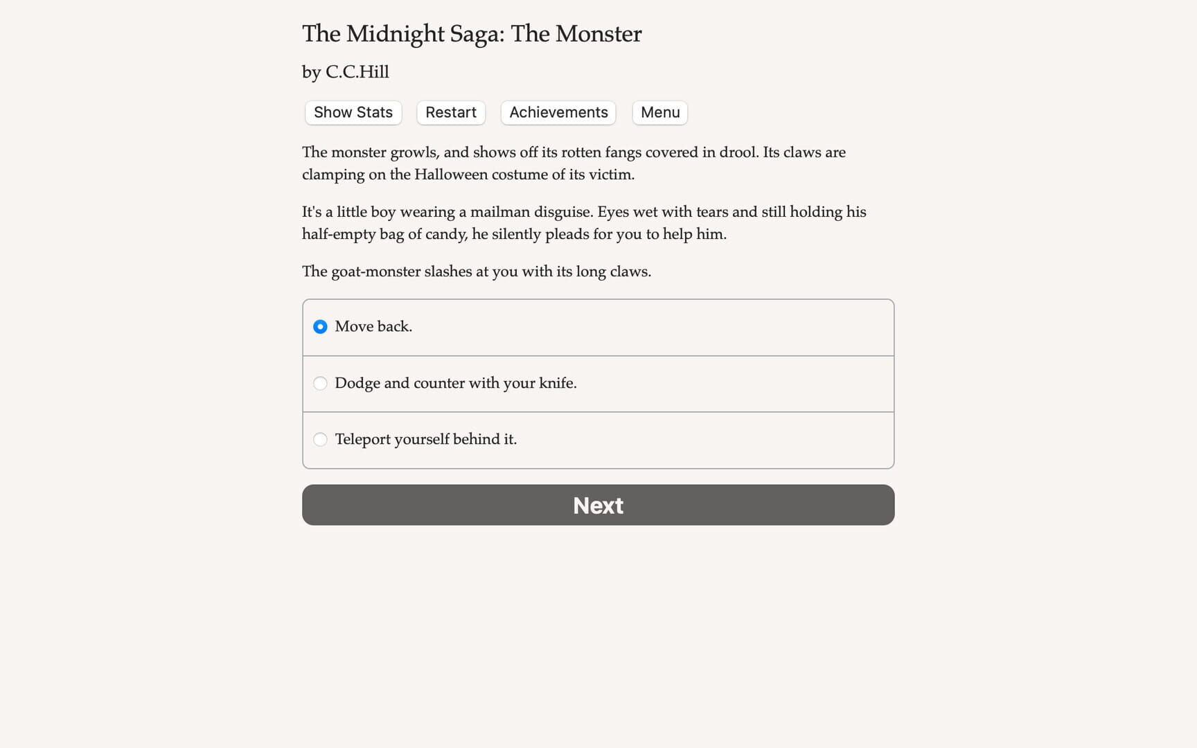 Foto do jogo Midnight Saga: The Monster