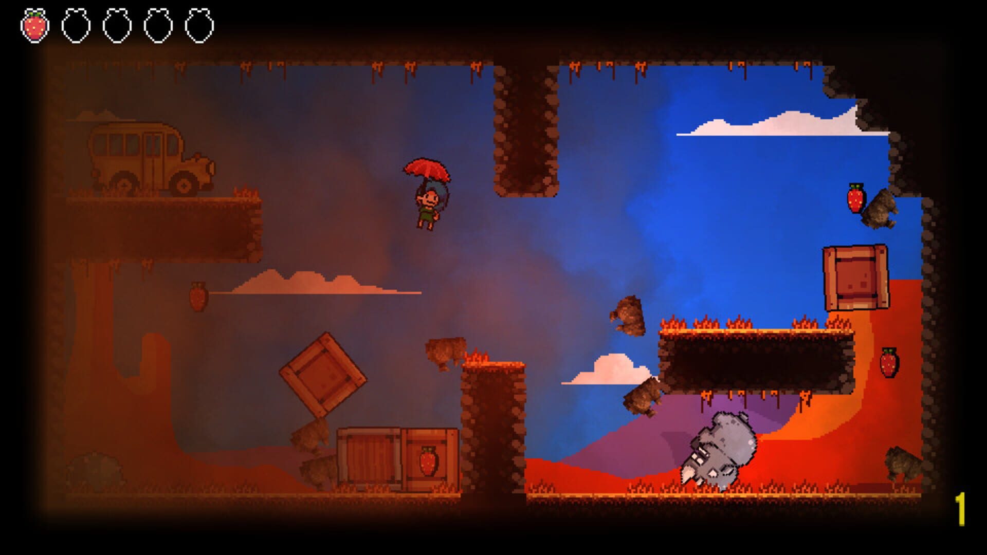 Foto do jogo Flying Umbrella
