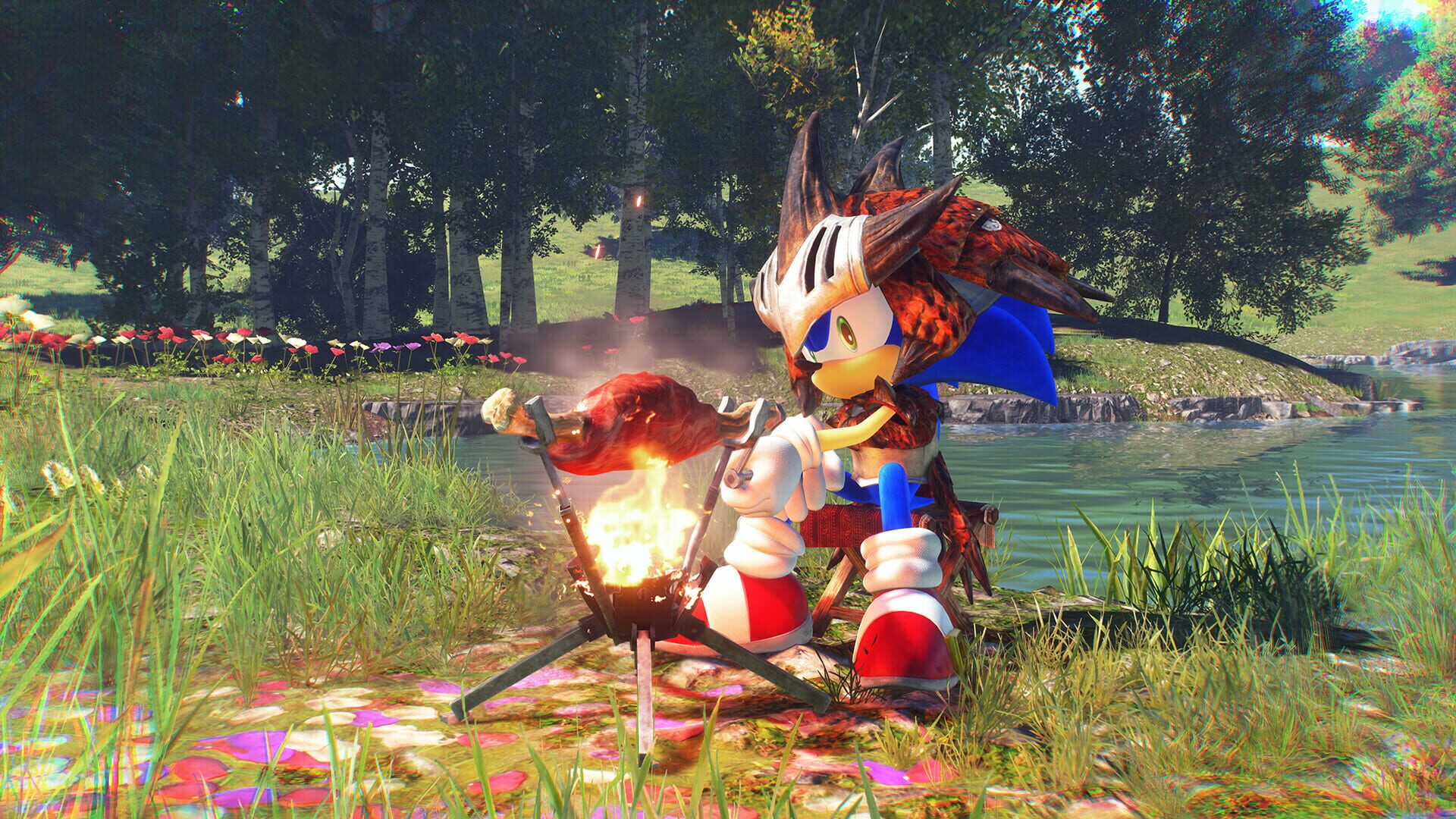 Foto do jogo Sonic Frontiers x Monster Hunter Pack
