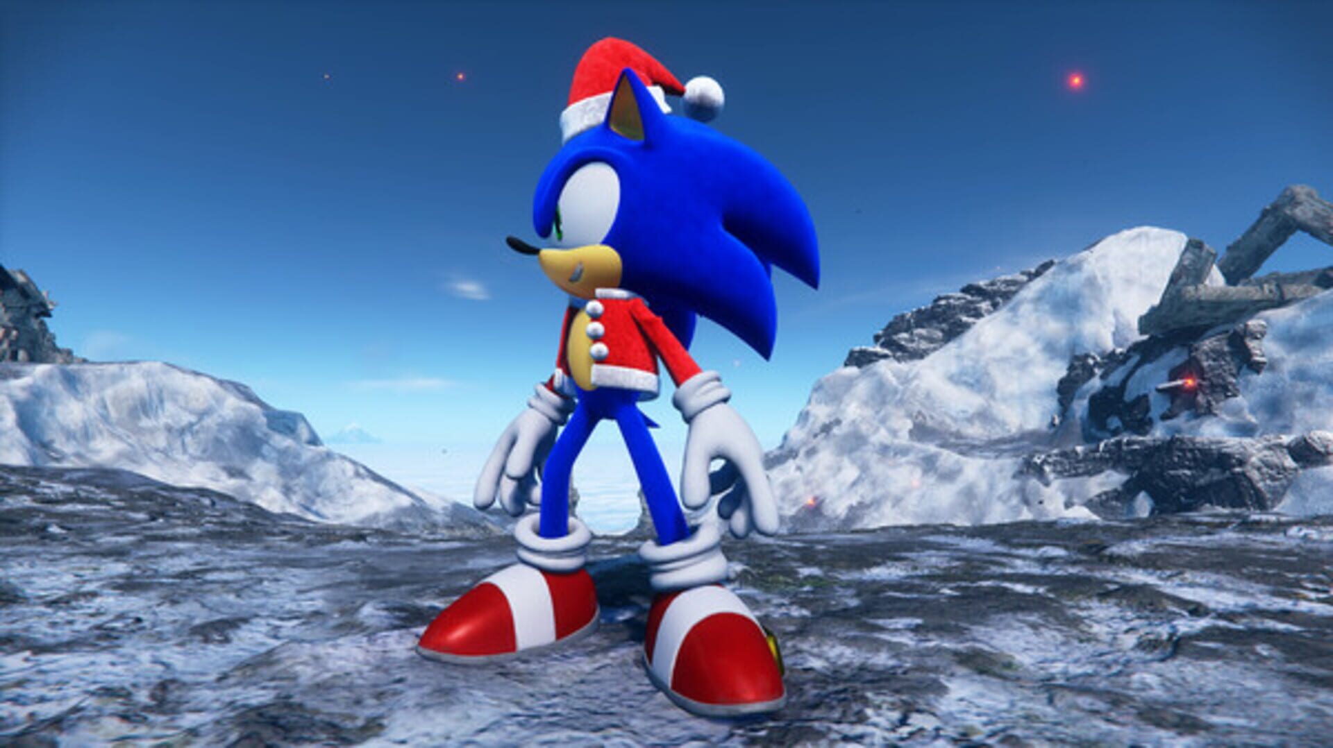 Foto do jogo Sonic Frontiers: Holiday Cheer Suit