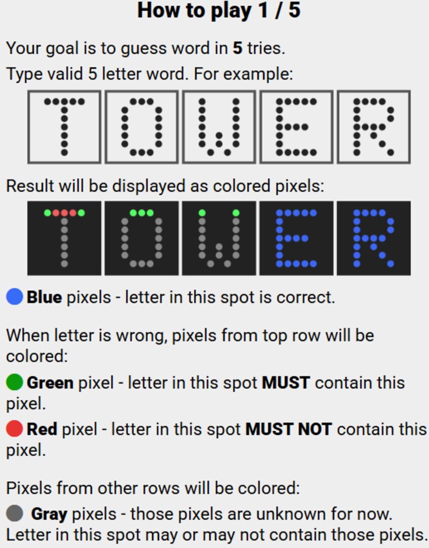 Foto do jogo Pixletters
